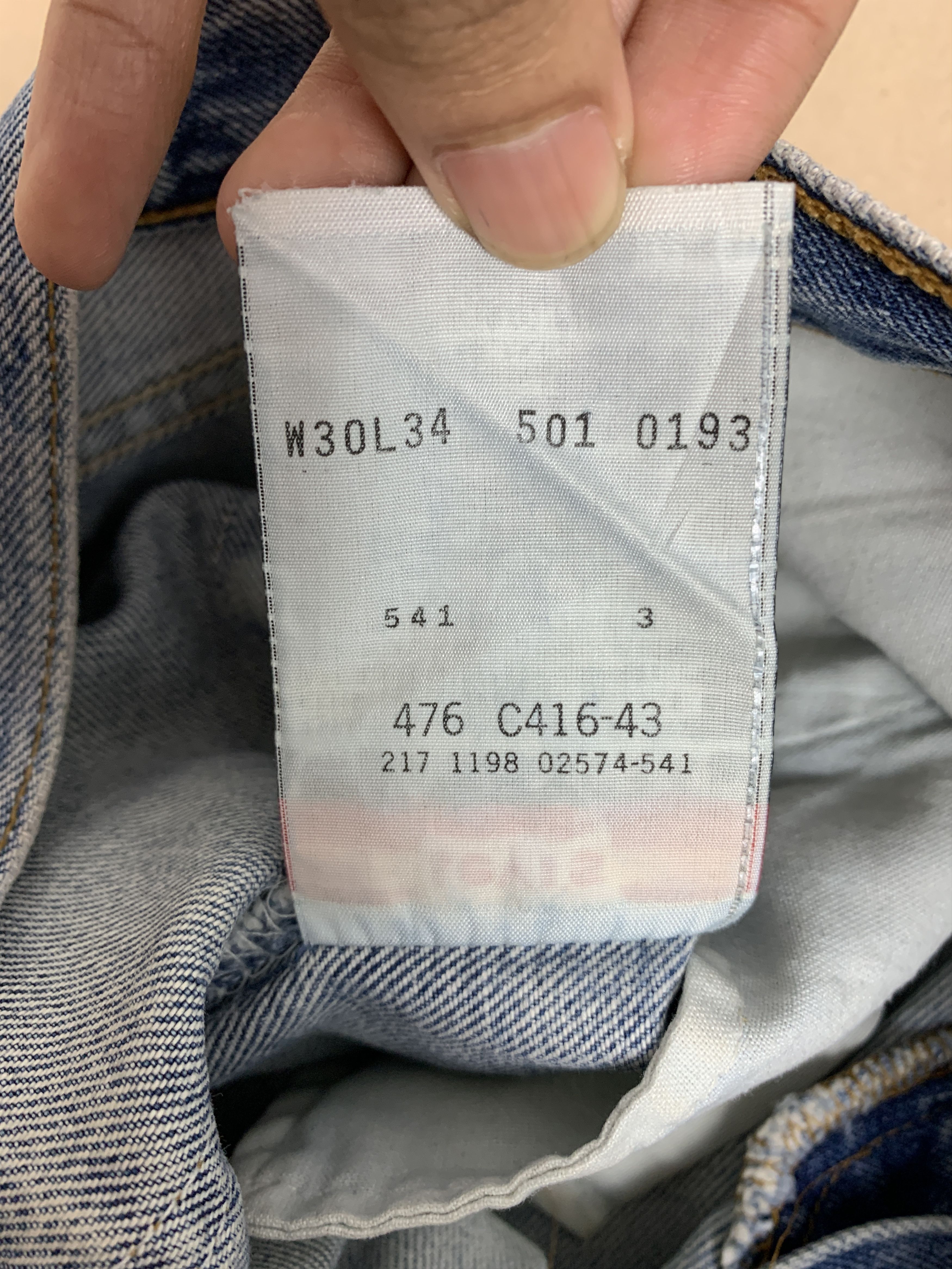 Levi's Vintage 90s LEVI'S 501 Faded Jeans P0112 Size US 32 / EU 48 - 11 Thumbnail