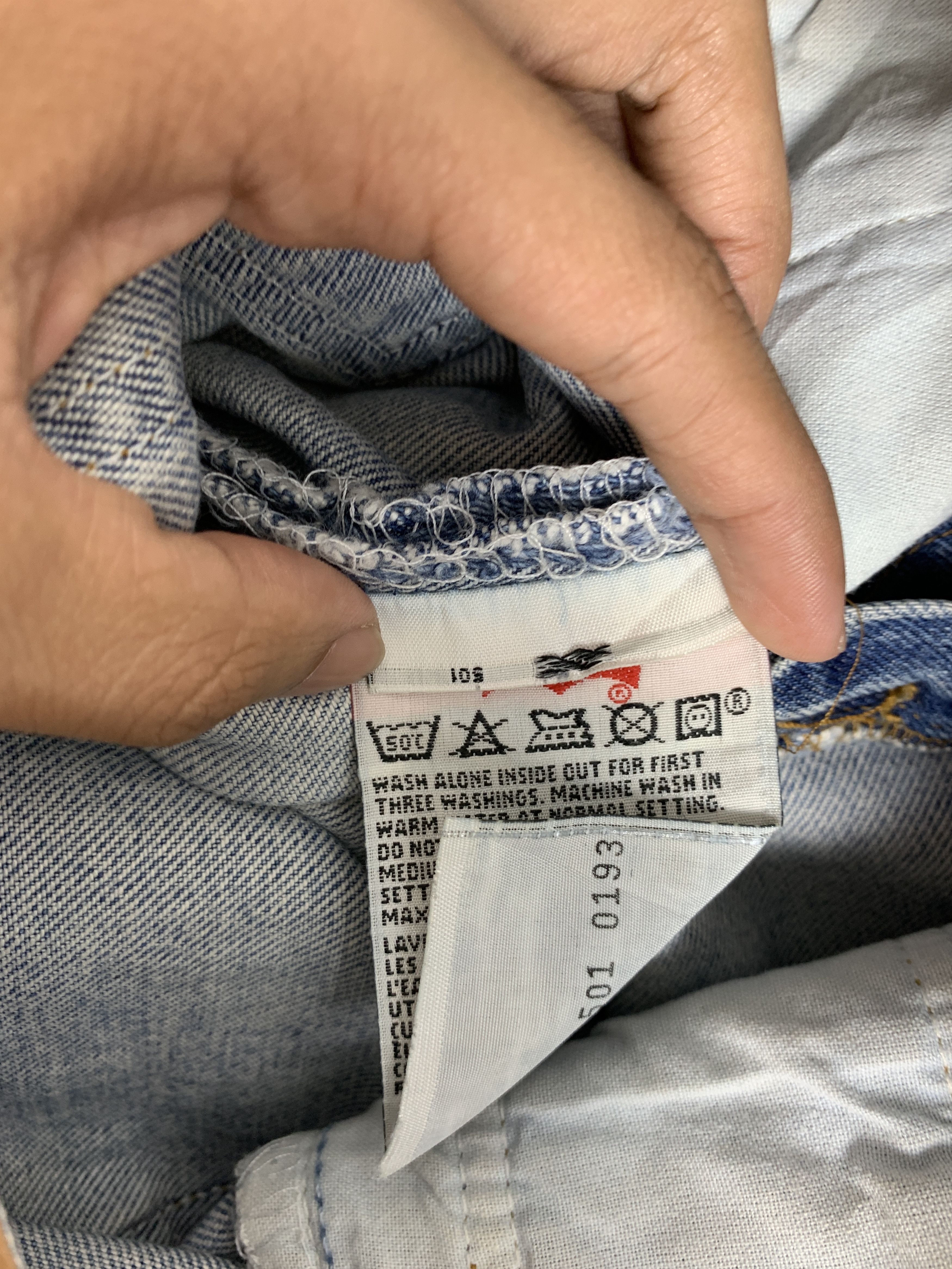 Levi's Vintage 90s LEVI'S 501 Faded Jeans P0112 Size US 32 / EU 48 - 9 Thumbnail
