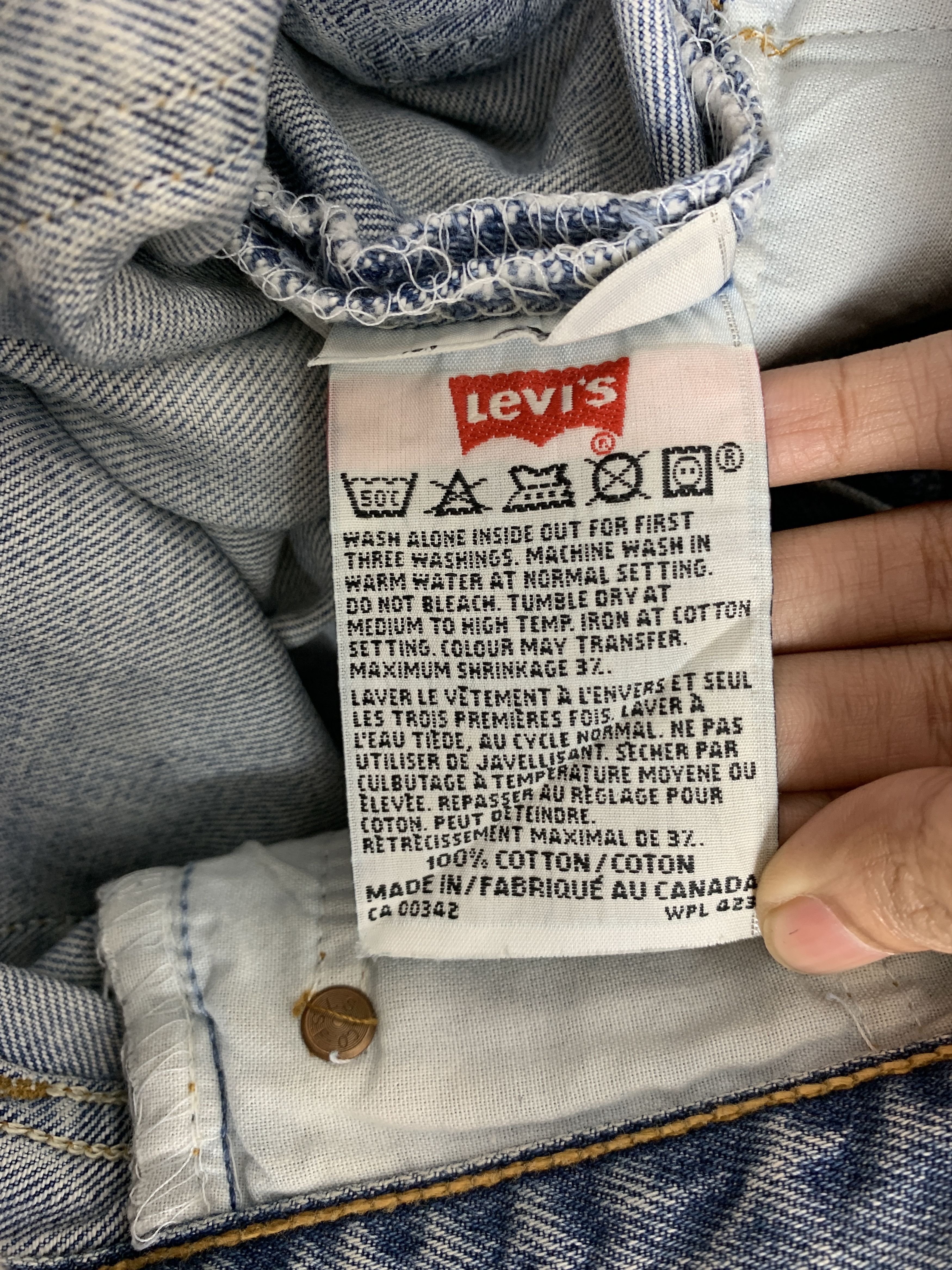 Levi's Vintage 90s LEVI'S 501 Faded Jeans P0112 Size US 32 / EU 48 - 10 Thumbnail