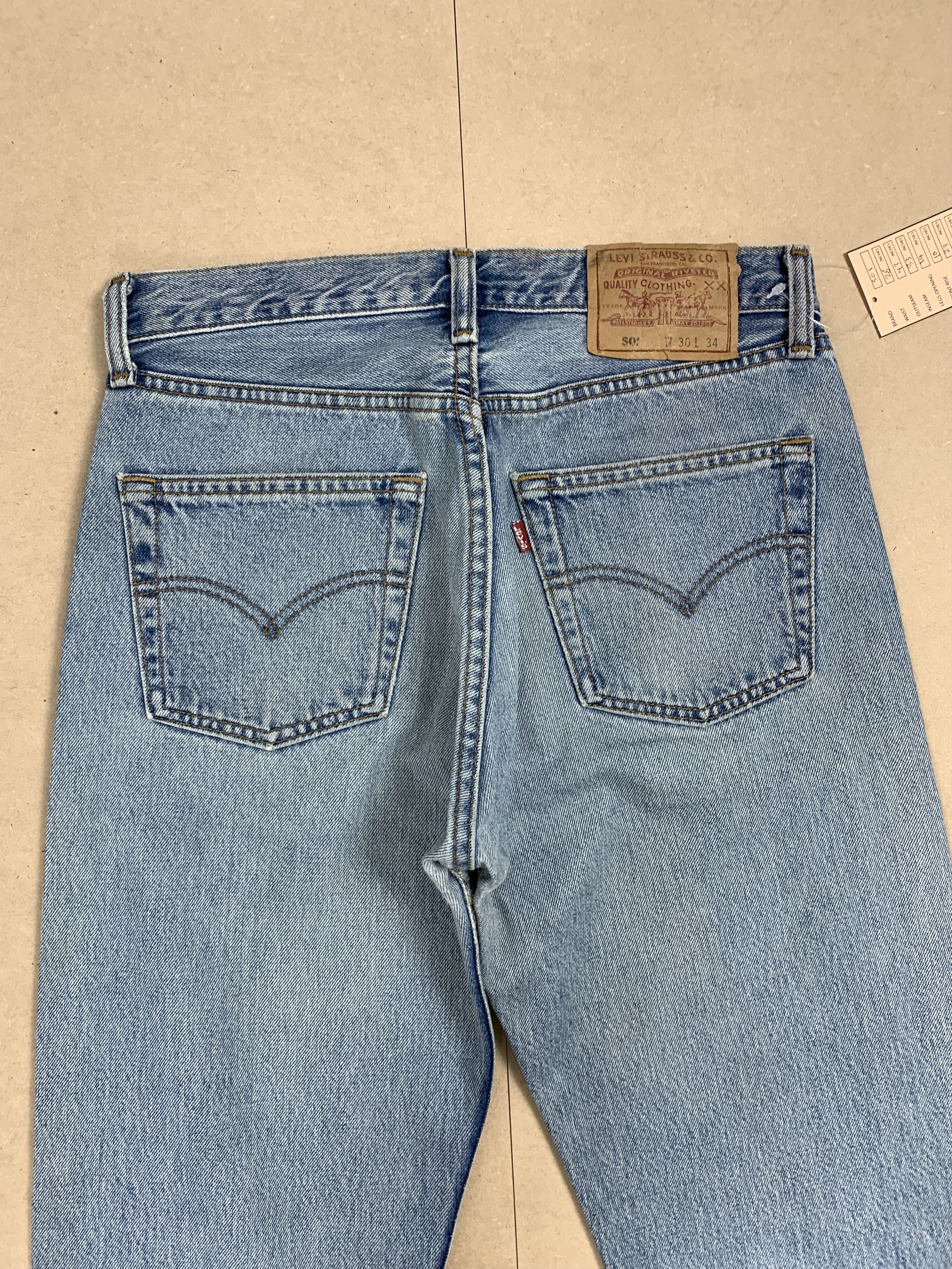 Levi's Vintage 90s LEVI'S 501 Faded Jeans P0112 Size US 32 / EU 48 - 6 Thumbnail