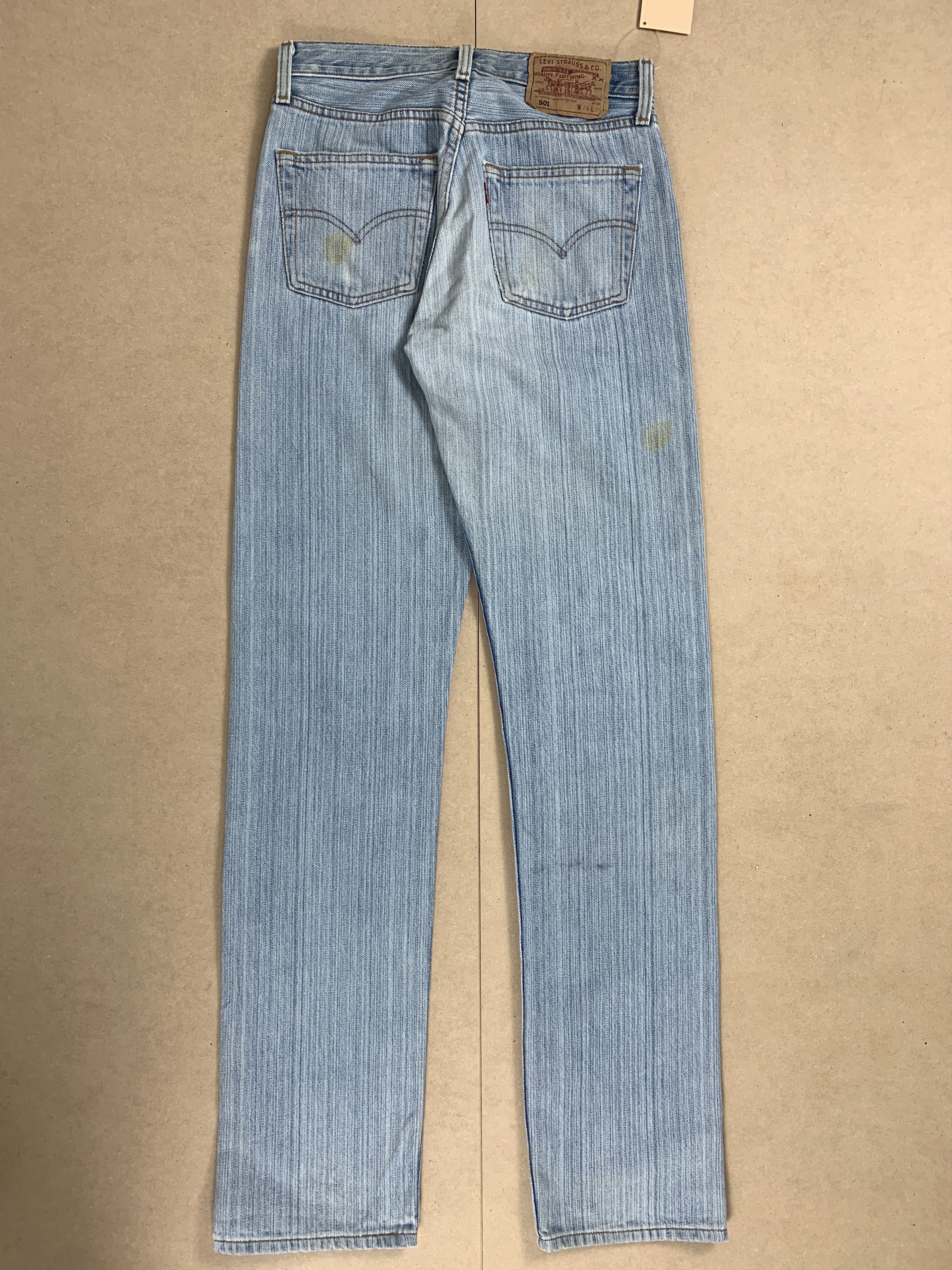 Levi's × Vintage Vintage LEVI'S 501 Distressed Faded Light wash Jeans Size US 26 / EU 42 - 8 Thumbnail