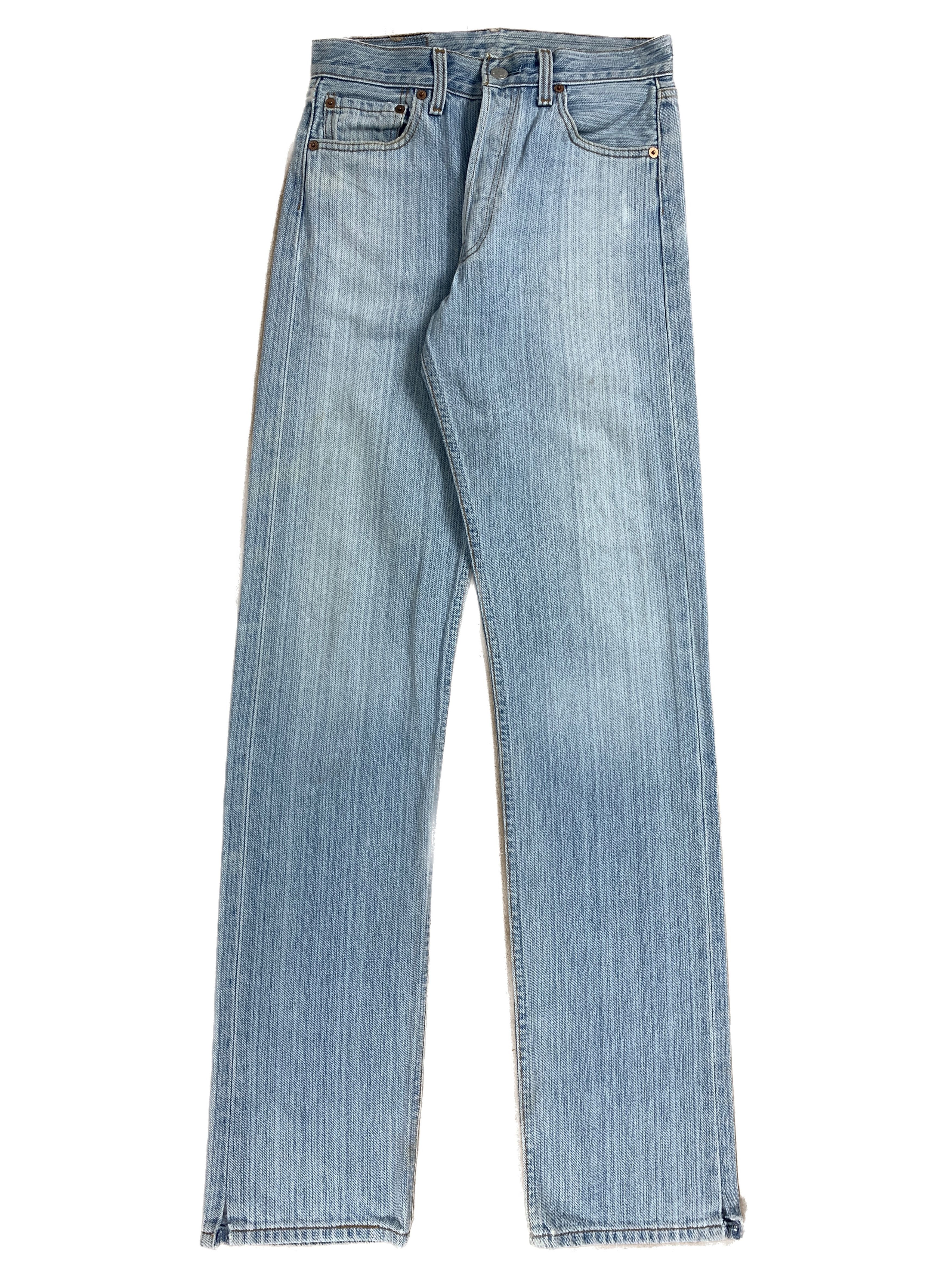 Levi's × Vintage Vintage LEVI'S 501 Distressed Faded Light wash Jeans Size US 26 / EU 42 - 1 Thumbnail