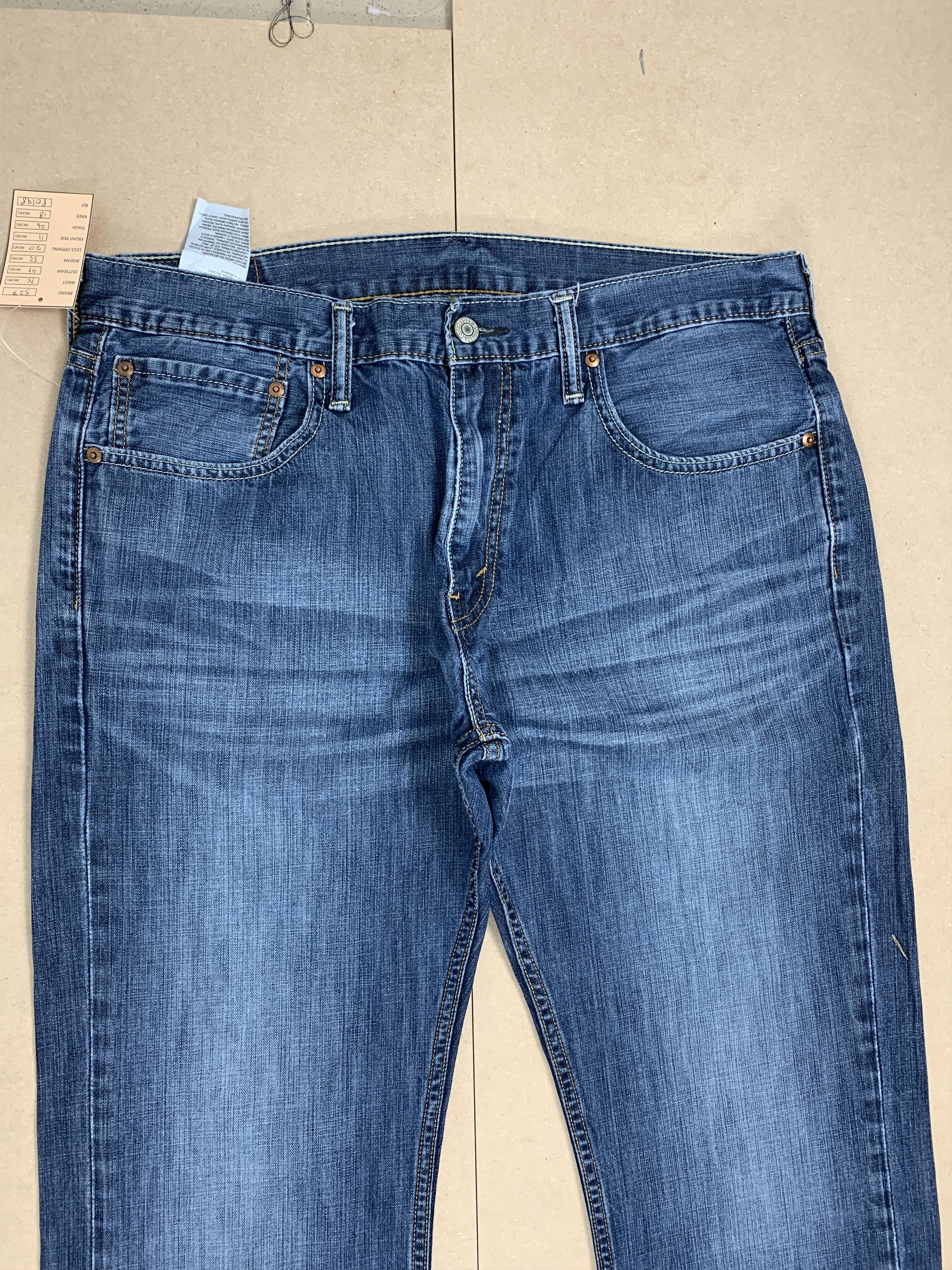 Levi's Vintage LEVI'S 527 Flared Bootcut Faded Mid Blue Jeans Size US 35 - 2 Thumbnail