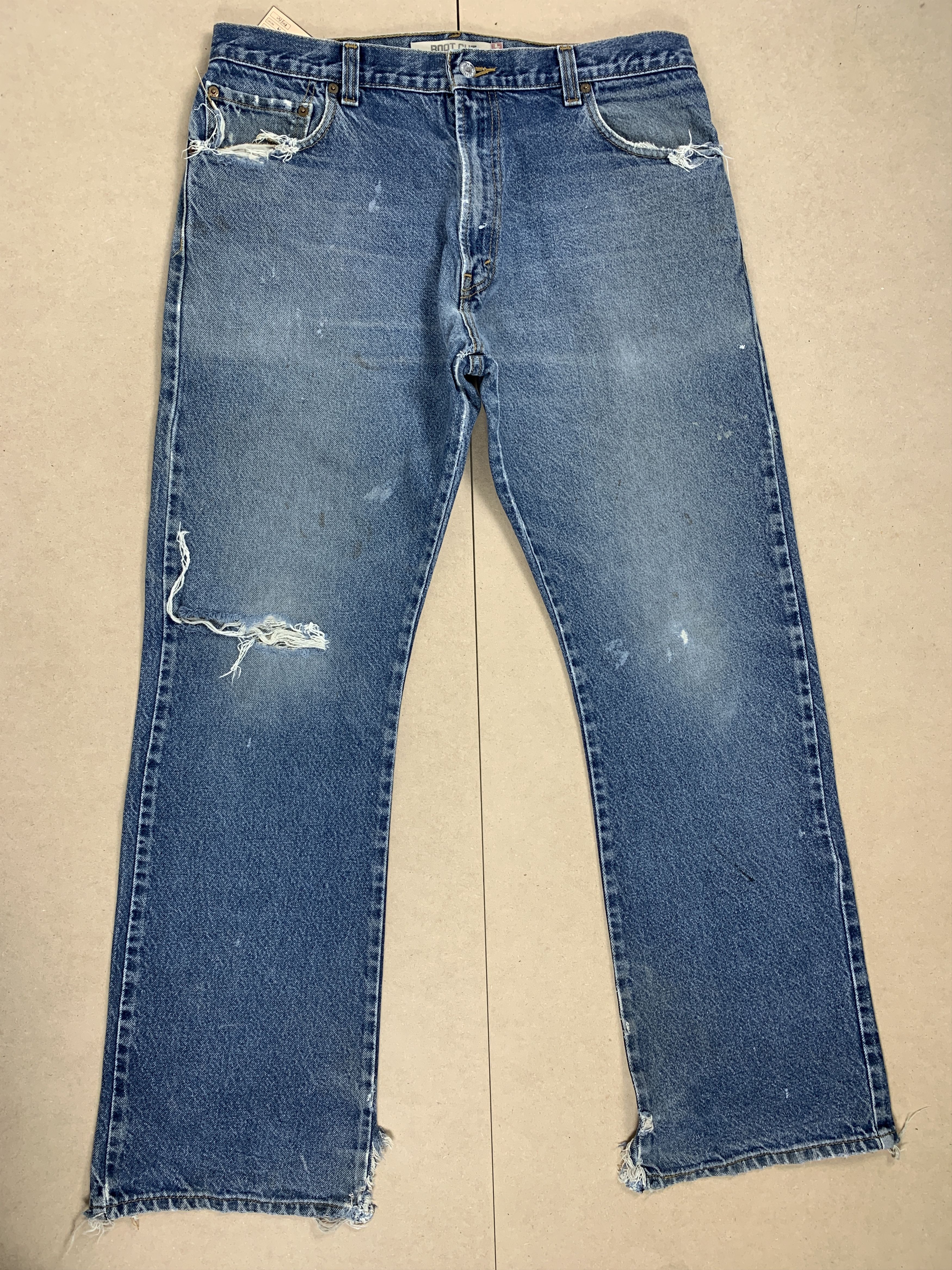 Vintage LEVI'S 517 Flared Bootcut Distressed Jeans P0360