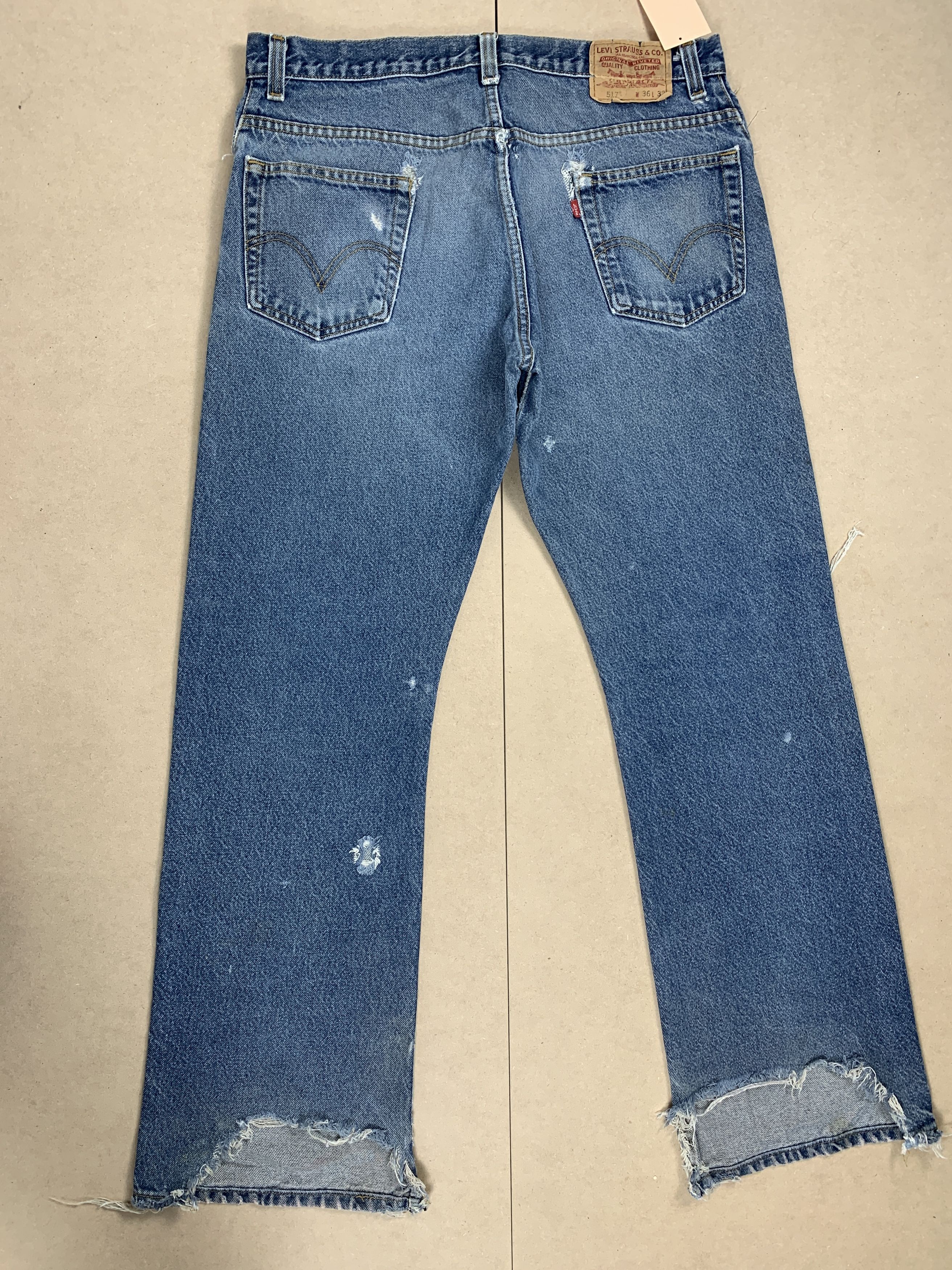 Levi's Vintage LEVI'S 517 Flared Bootcut Distressed Jeans P0360 Size US 36 / EU 52 - 8 Thumbnail
