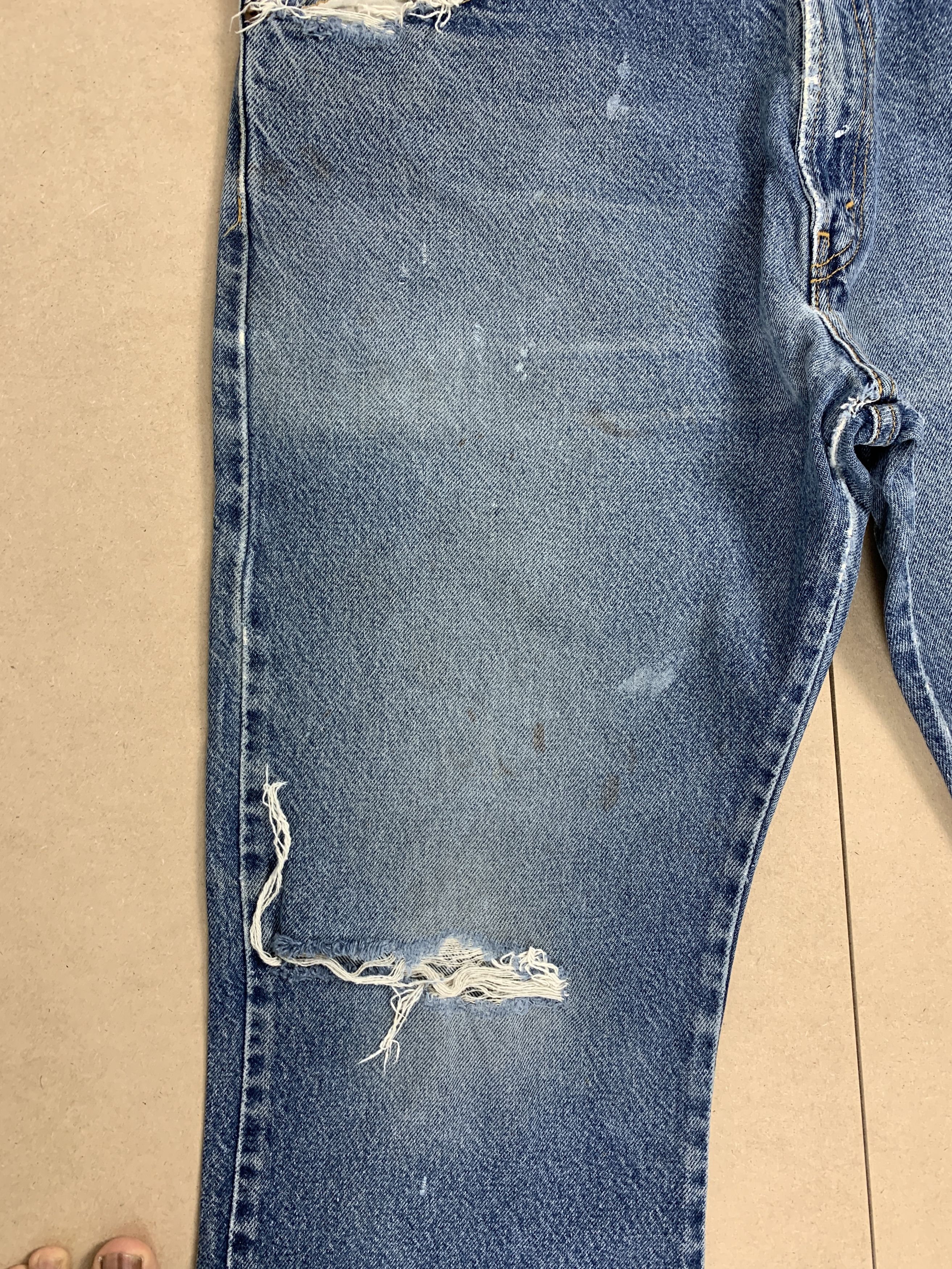 Levi's Vintage LEVI'S 517 Flared Bootcut Distressed Jeans P0360 Size US 36 / EU 52 - 3 Thumbnail
