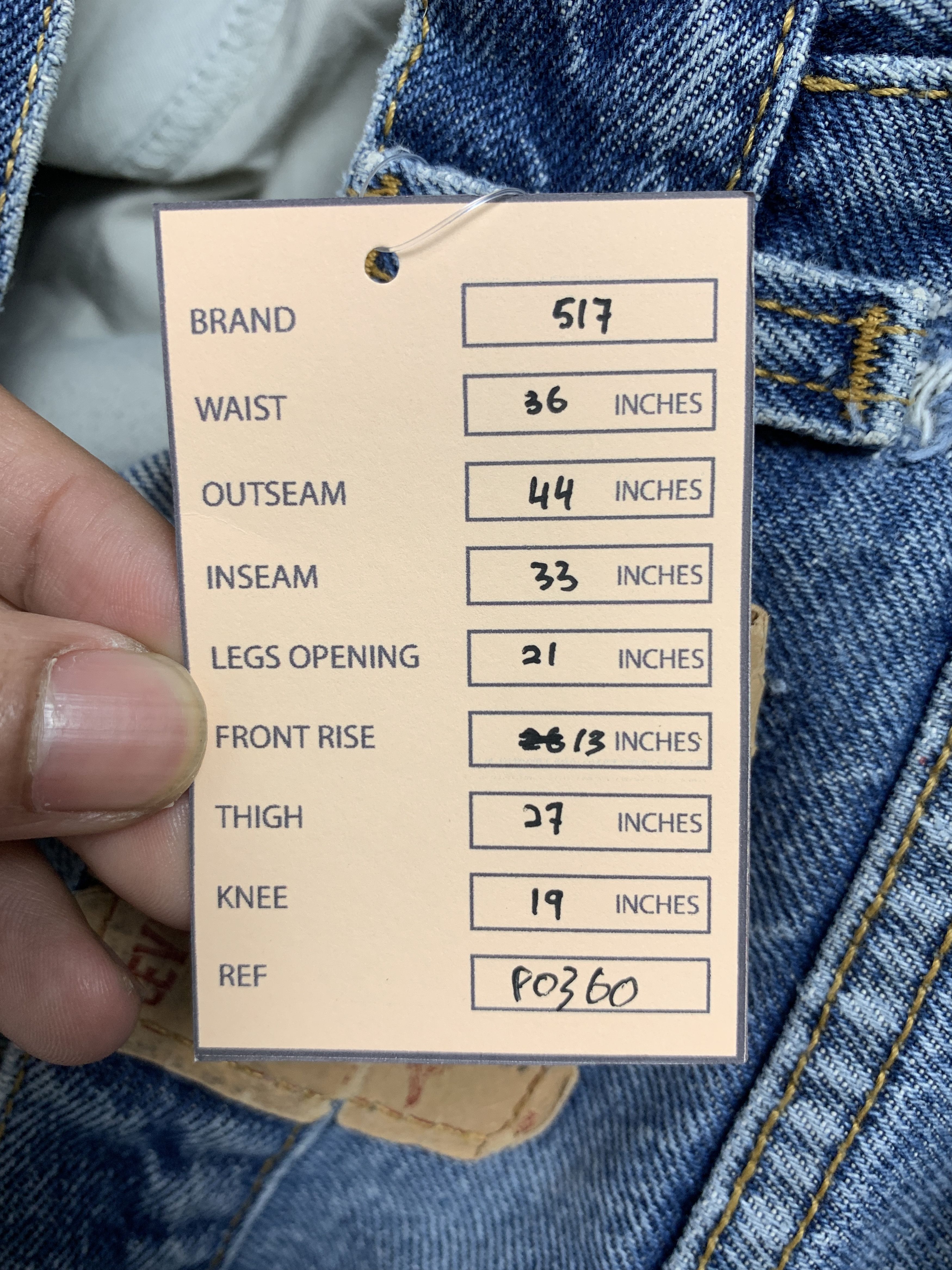 Levi's Vintage LEVI'S 517 Flared Bootcut Distressed Jeans P0360 Size US 36 / EU 52 - 22 Thumbnail