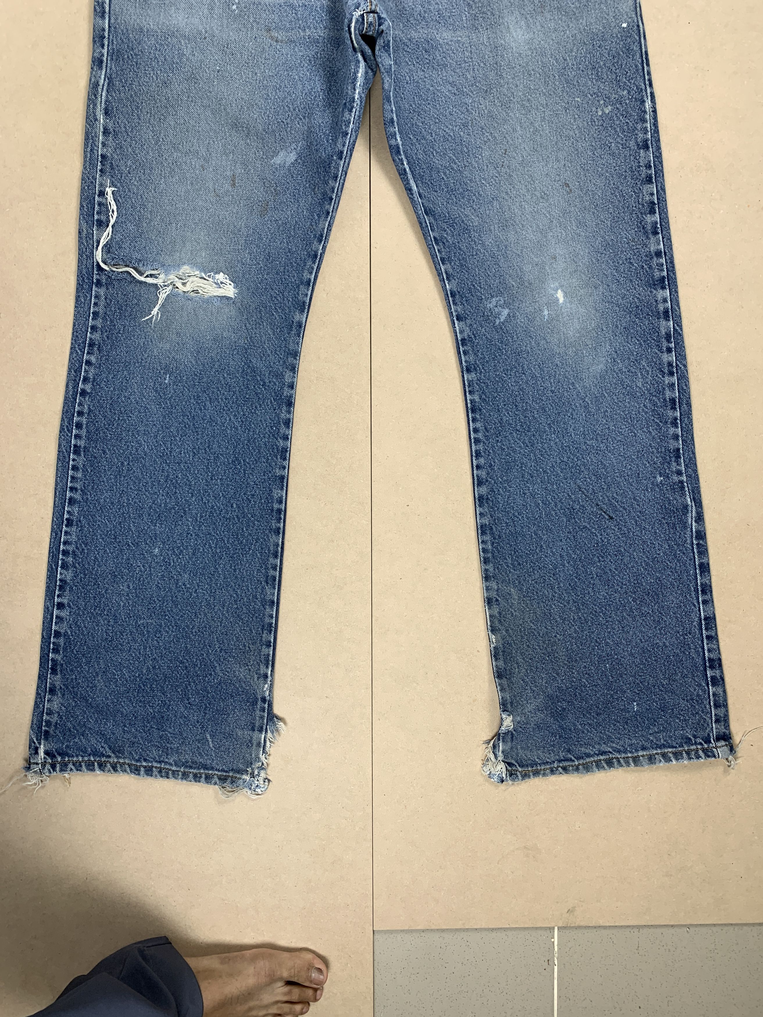Levi's Vintage LEVI'S 517 Flared Bootcut Distressed Jeans P0360 Size US 36 / EU 52 - 5 Thumbnail