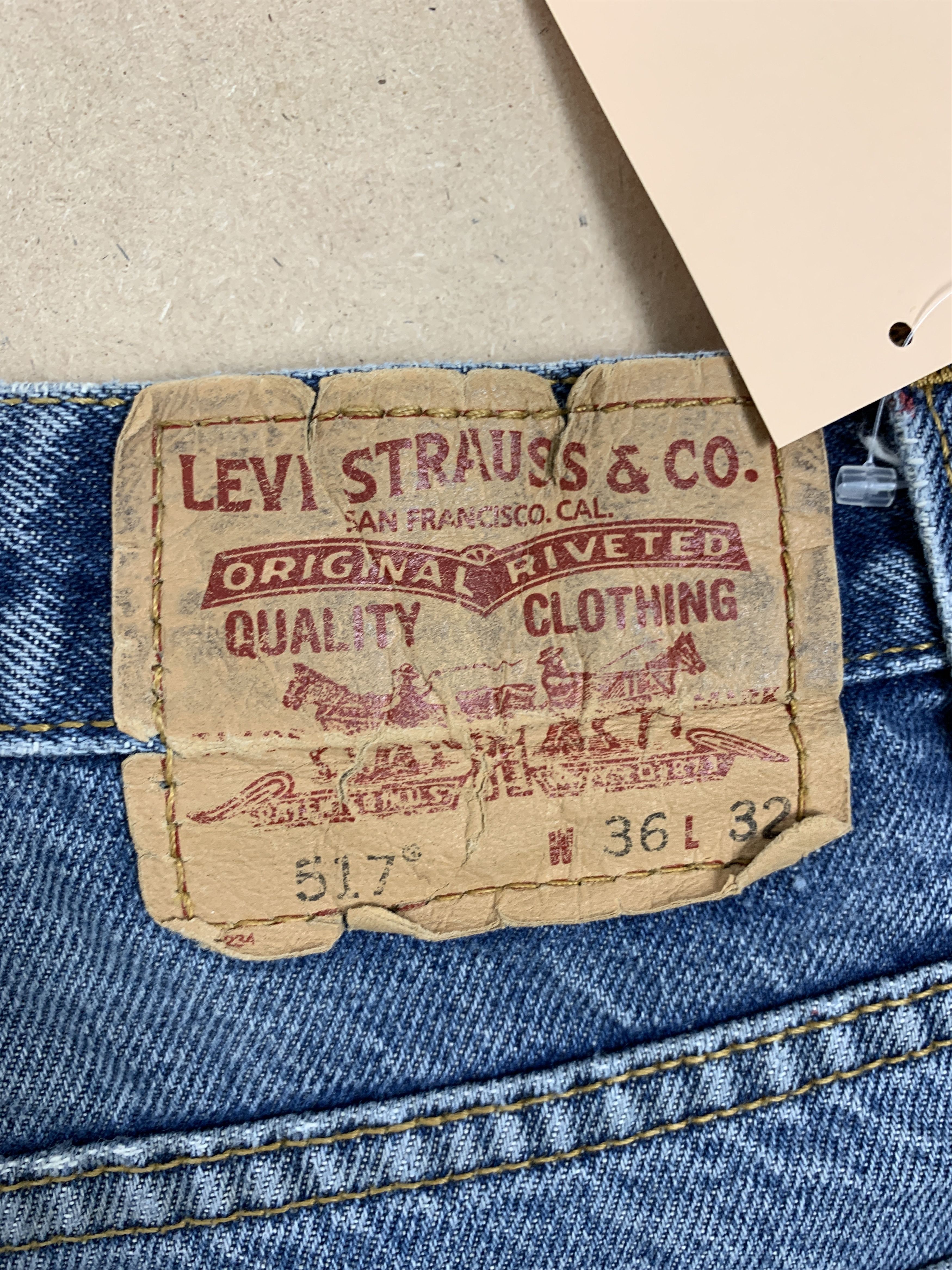 Levi's Vintage LEVI'S 517 Flared Bootcut Distressed Jeans P0360 Size US 36 / EU 52 - 13 Thumbnail