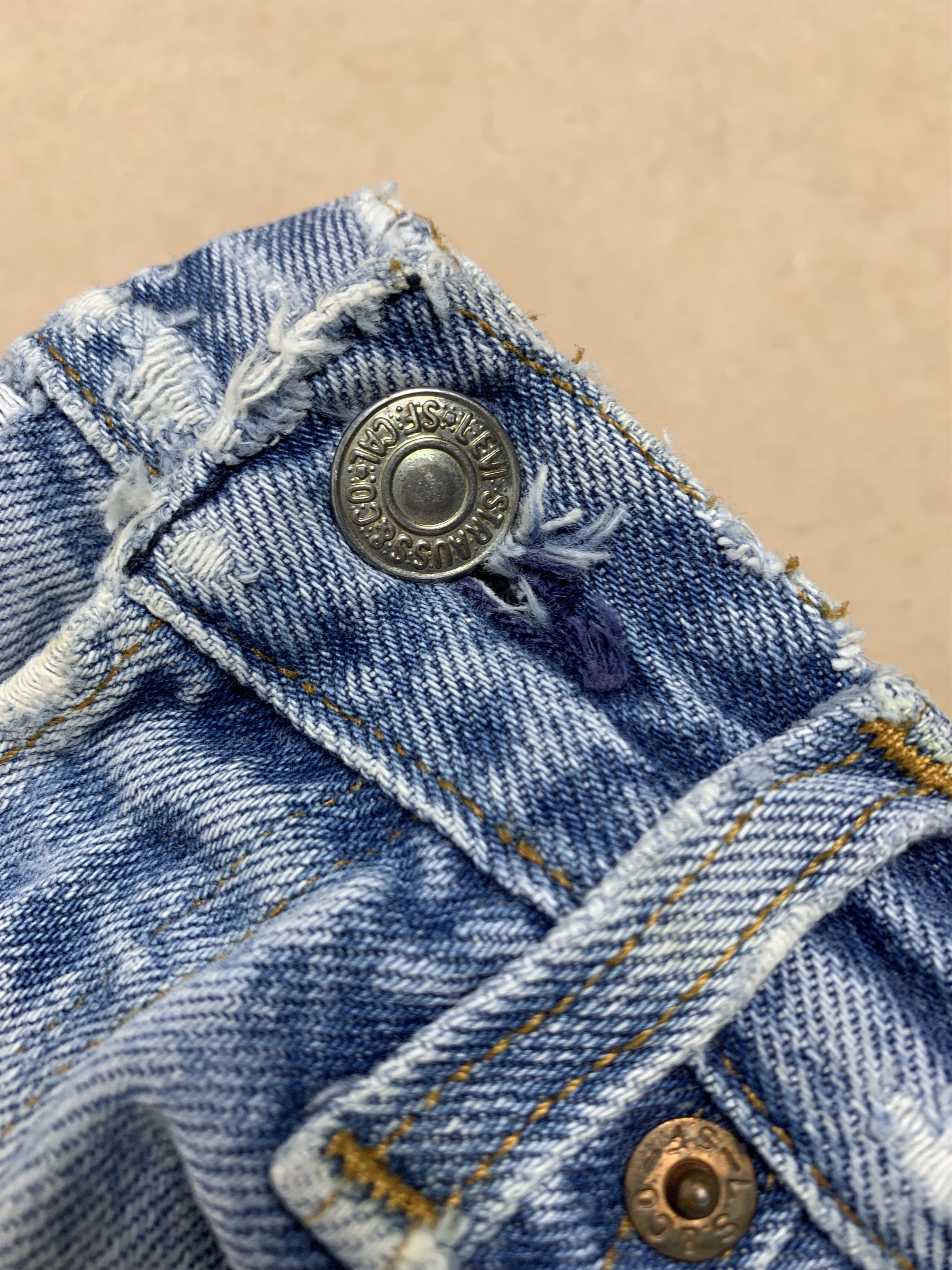 Levi's Vintage 80s LEVI'S 501 Faded Straight Cut Jeans P0134 Size US 31 - 13 Thumbnail