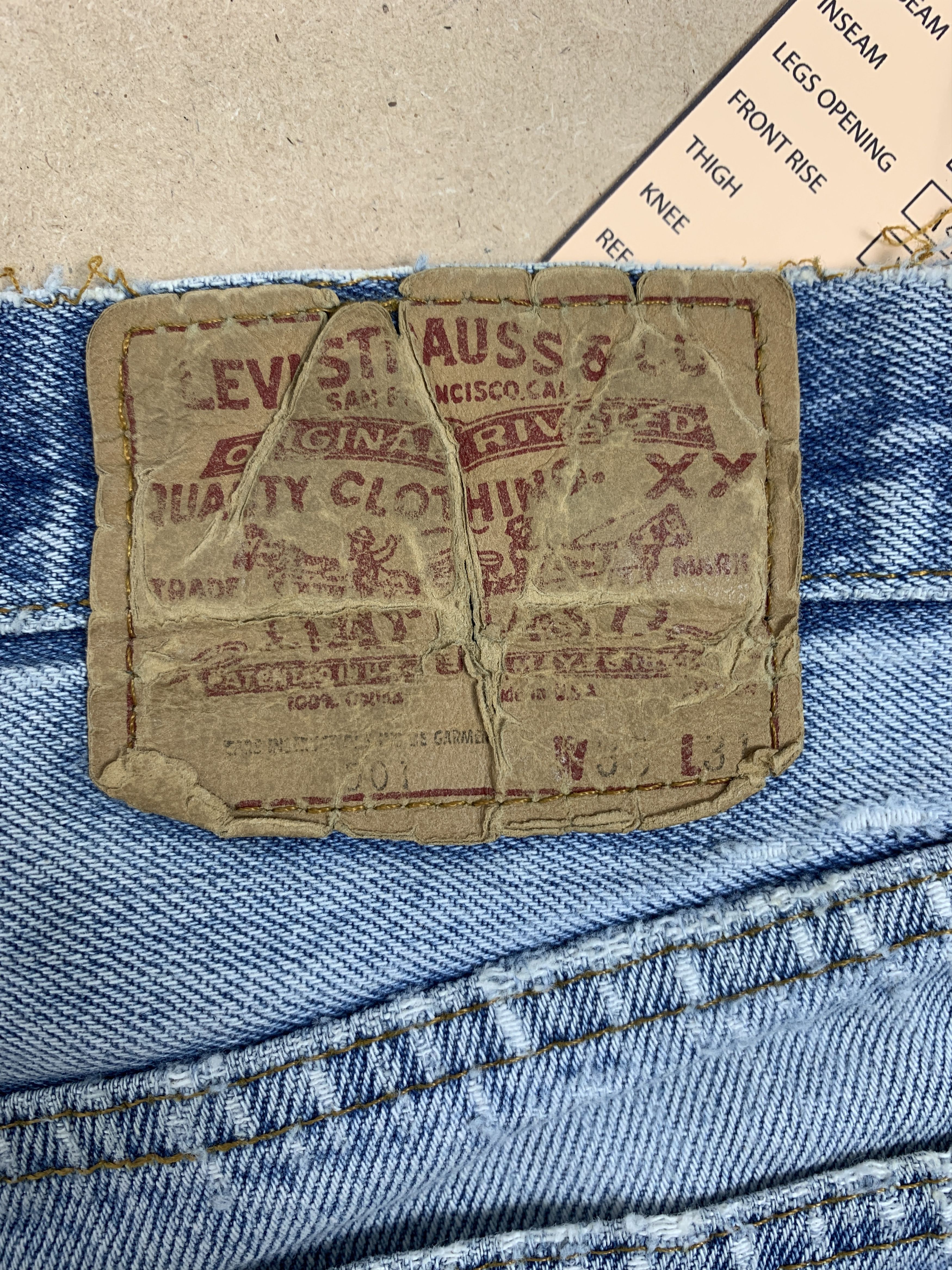 Levi's Vintage 80s LEVI'S 501 Faded Straight Cut Jeans P0134 Size US 31 - 11 Thumbnail