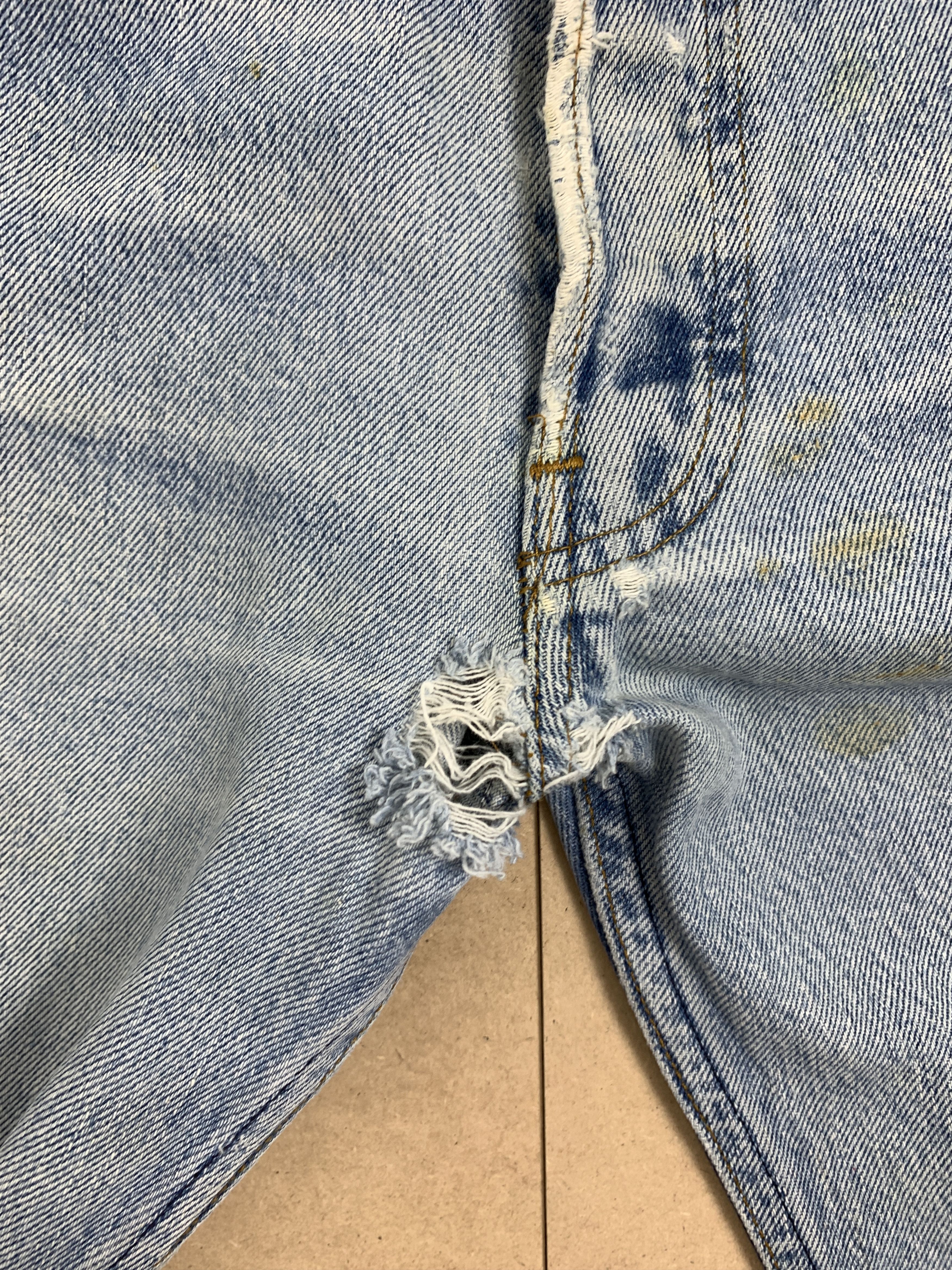 Levi's Vintage 80s LEVI'S 501 Faded Straight Cut Jeans P0134 Size US 31 - 8 Thumbnail