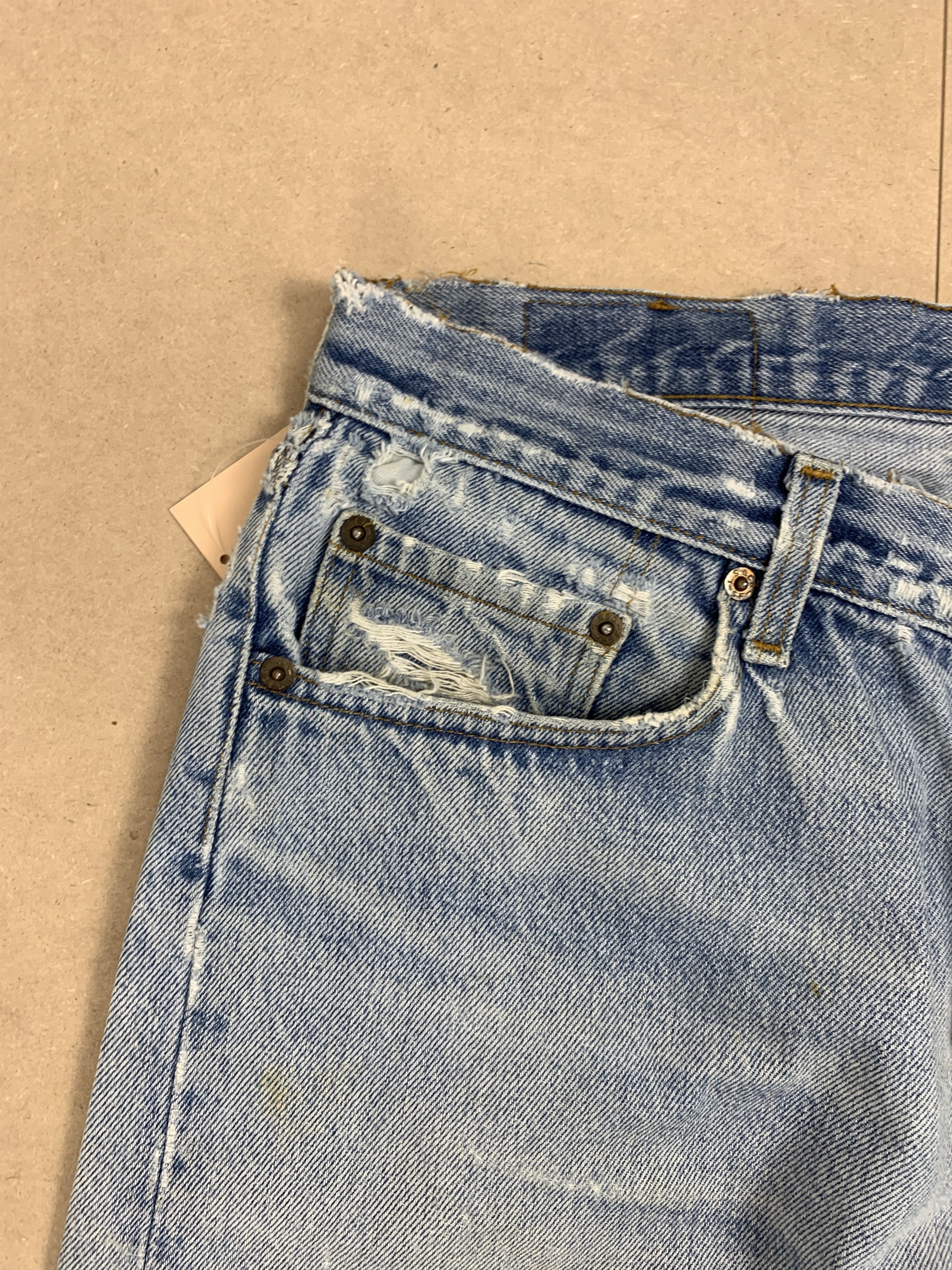 Levi's Vintage 80s LEVI'S 501 Faded Straight Cut Jeans P0134 Size US 31 - 4 Thumbnail