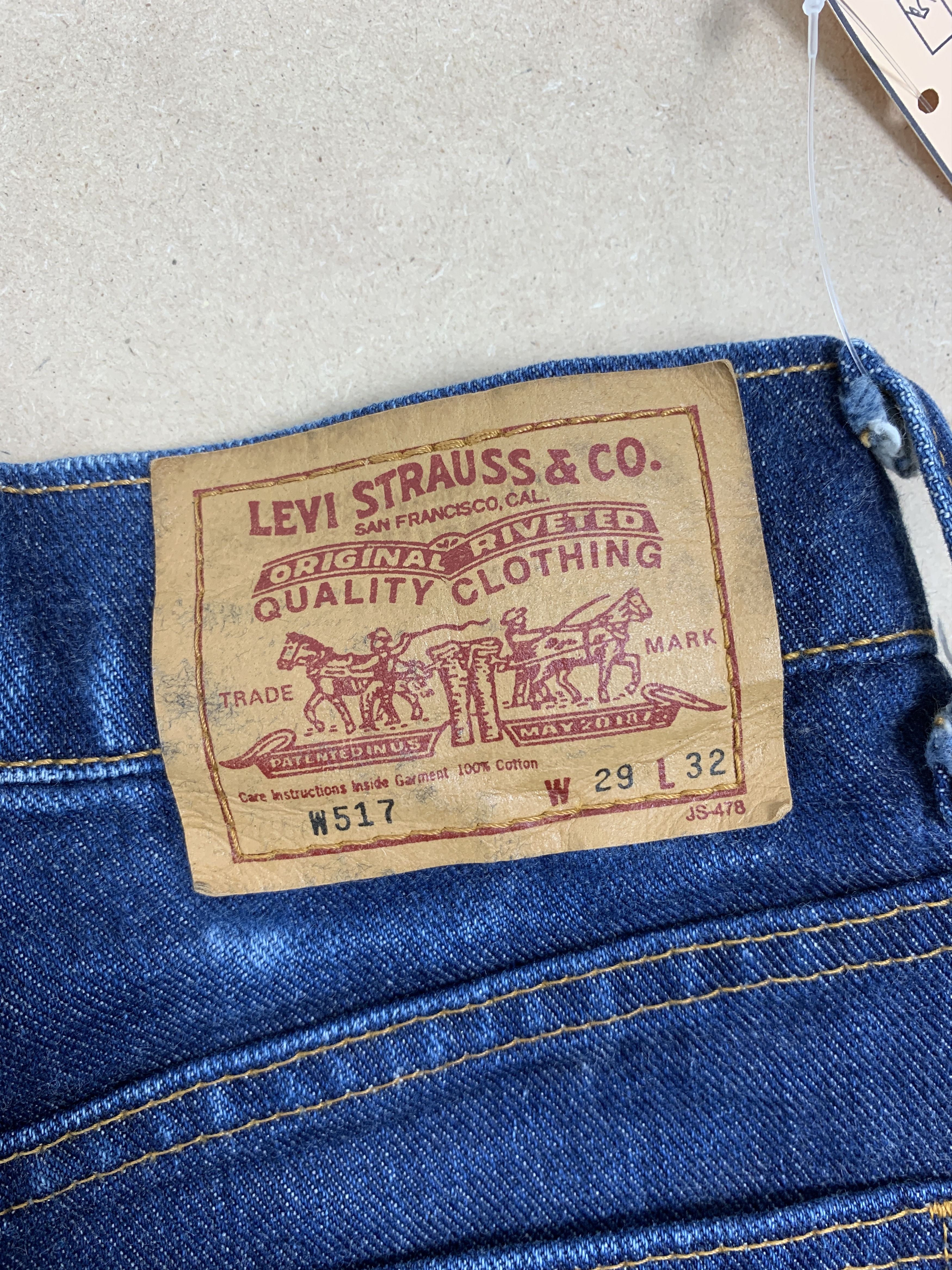 Levi's Vintage LEVI'S 517 Flare Bootcut Faded Jeans P0120 Size 22" - 7 Thumbnail