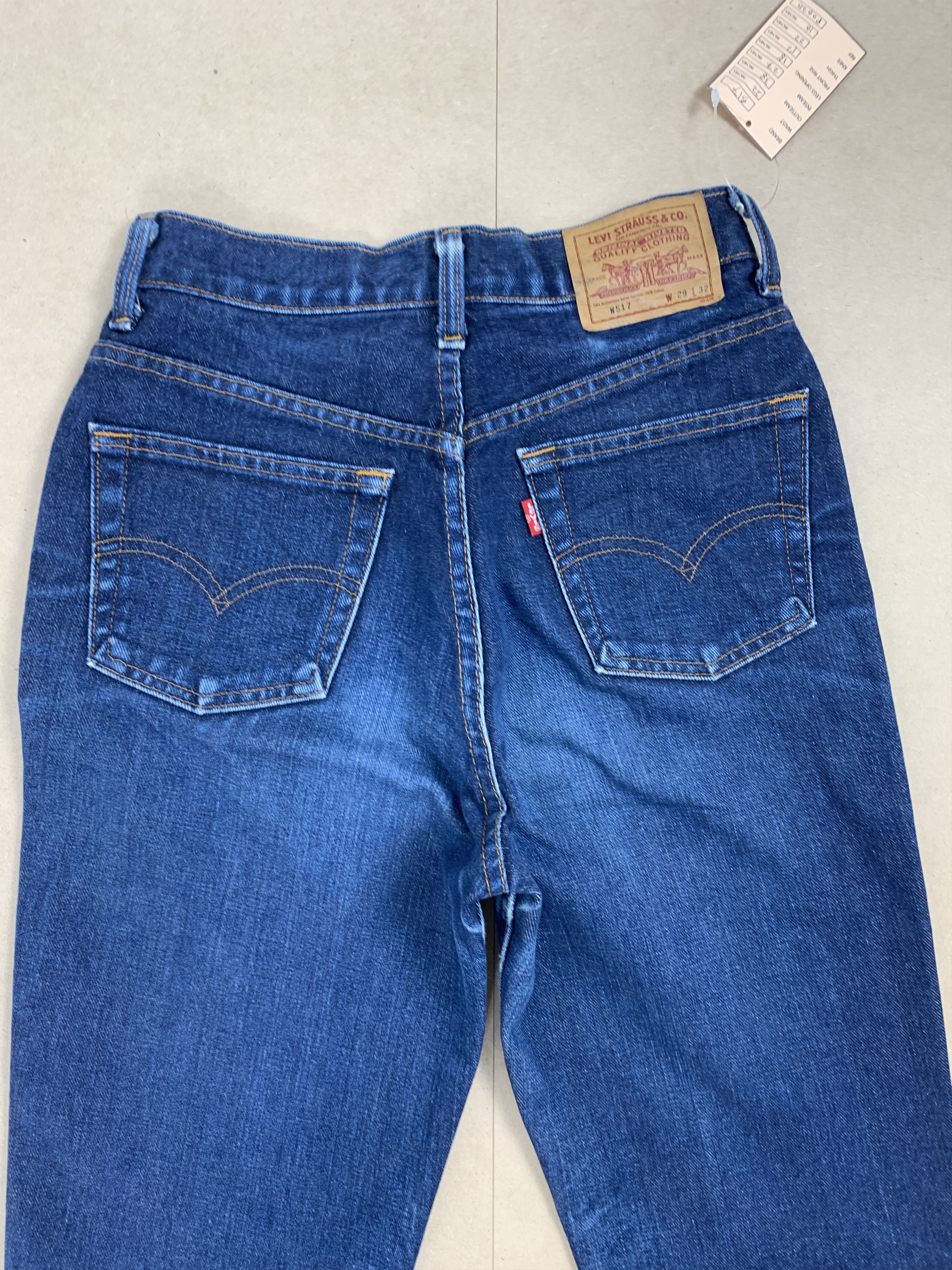 Levi's Vintage LEVI'S 517 Flare Bootcut Faded Jeans P0120 Size 22" - 6 Thumbnail