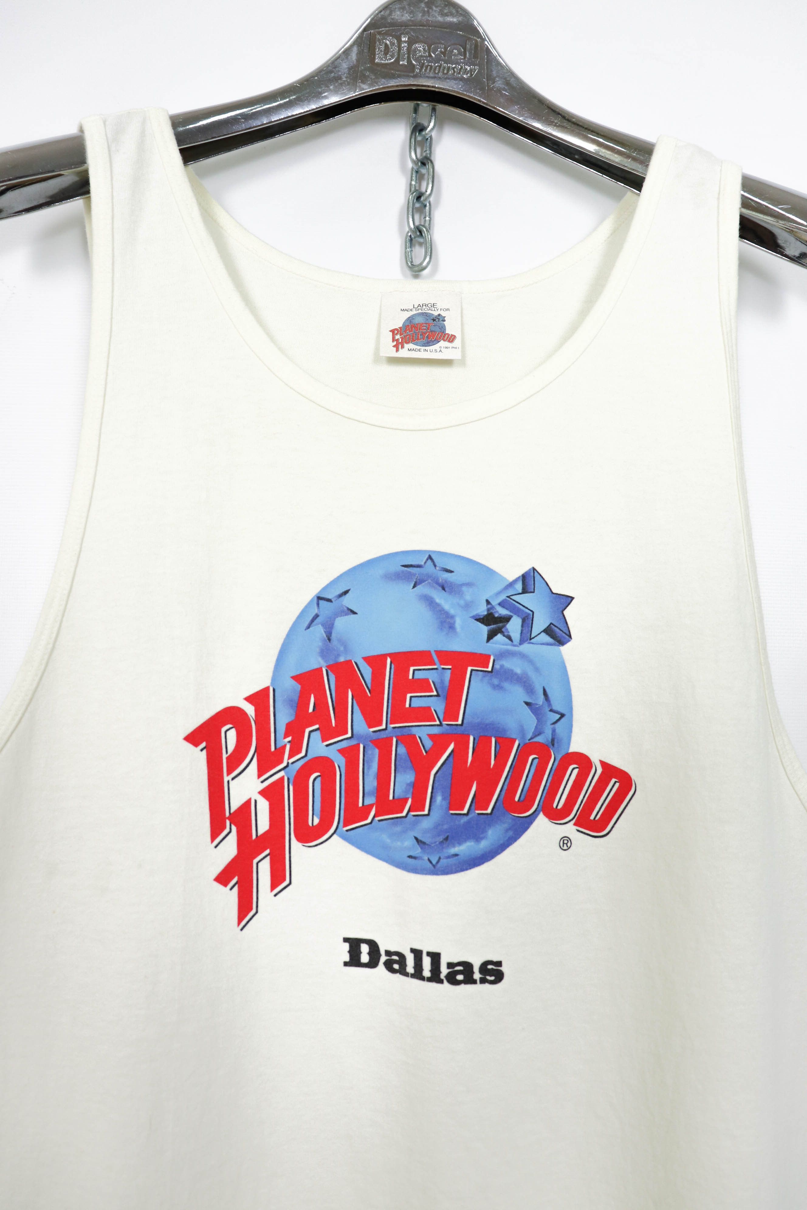 Planet Hollywood Planet Hollywood Dallas Vintage 90's Graphics Tank Top Tee Size US L / EU 52-54 / 3 - 3 Thumbnail