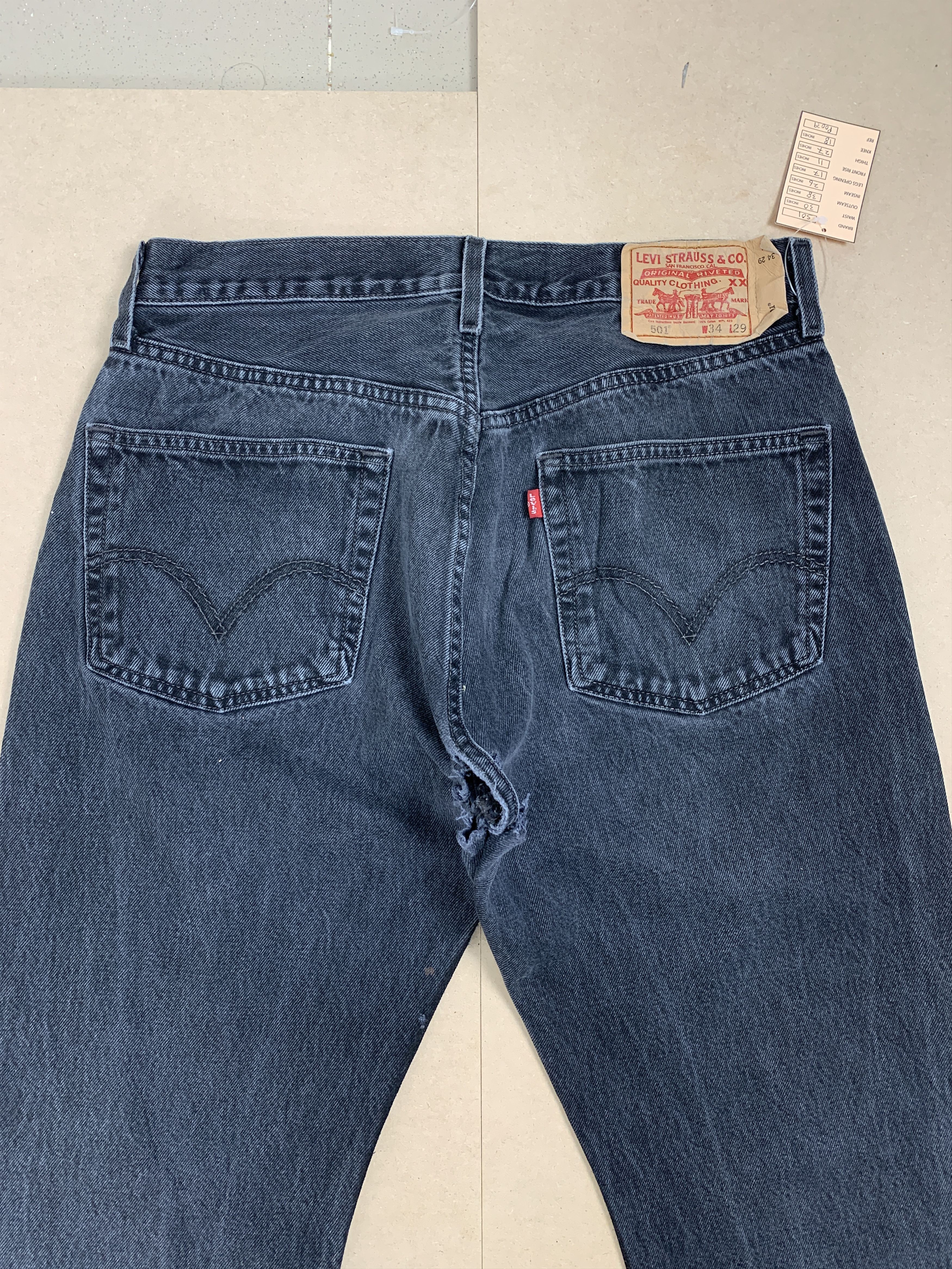 Levi's Vintage LEVI'S 501 Distressed Faded Straight Cut Jeans P0139 Size US 30 / EU 46 - 9 Thumbnail