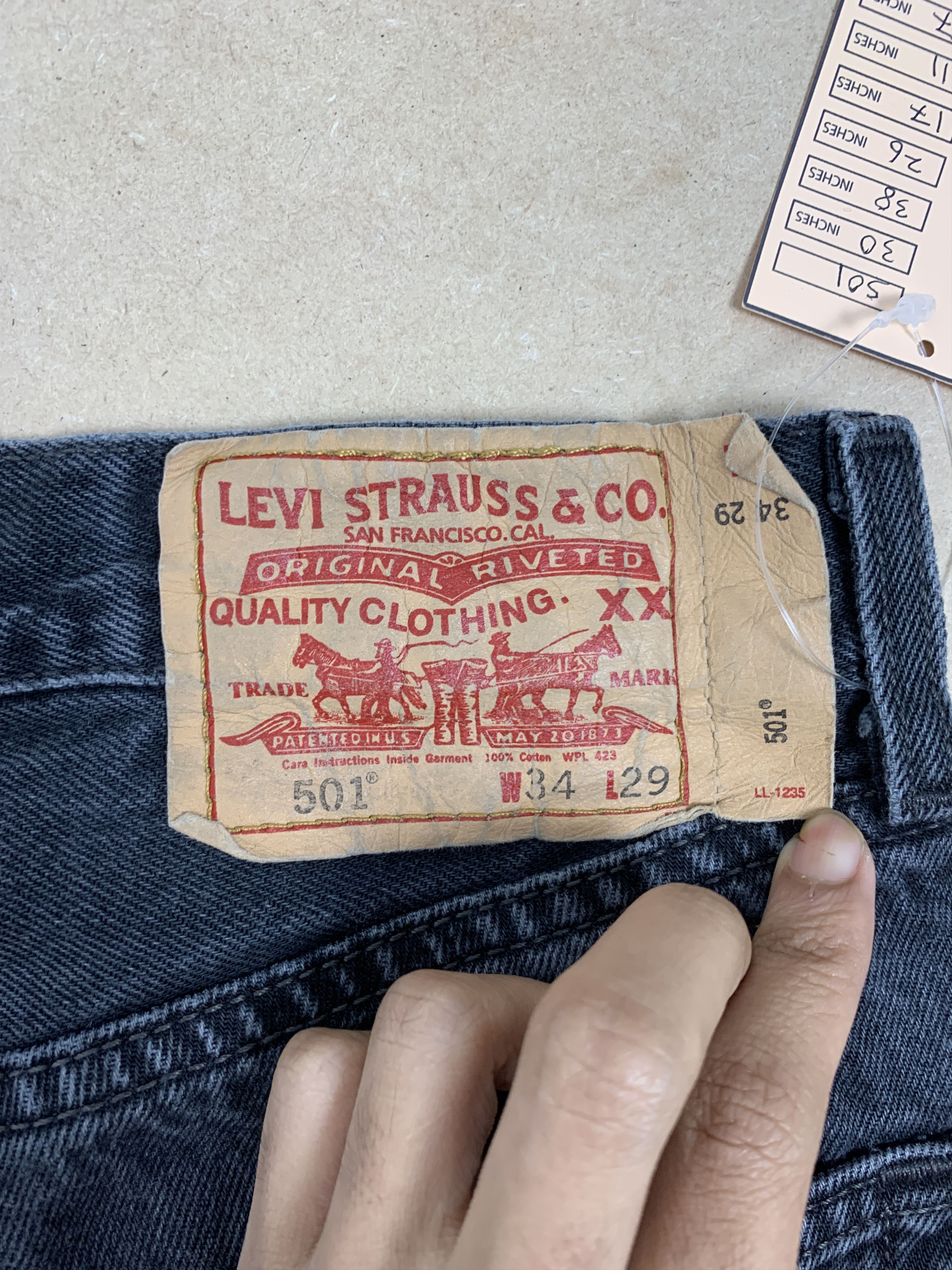 Levi's Vintage LEVI'S 501 Distressed Faded Straight Cut Jeans P0139 Size US 30 / EU 46 - 11 Thumbnail