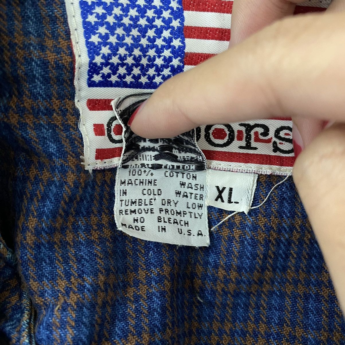 Droors DROORS CLOTHING USA Check Tartan Full Zipper Blue Oversize Size US XL / EU 56 / 4 - 5 Thumbnail