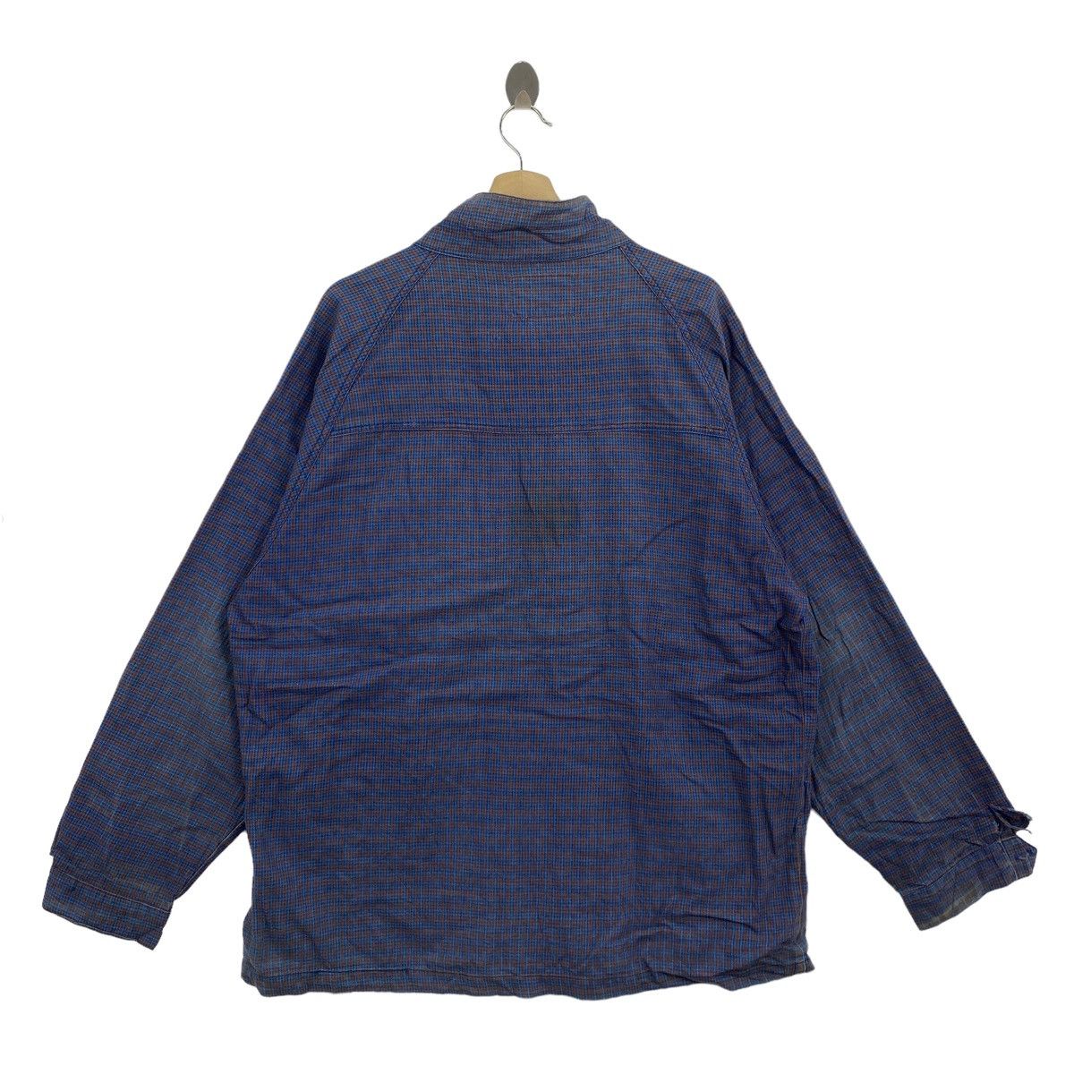 Droors DROORS CLOTHING USA Check Tartan Full Zipper Blue Oversize Size US XL / EU 56 / 4 - 6 Thumbnail