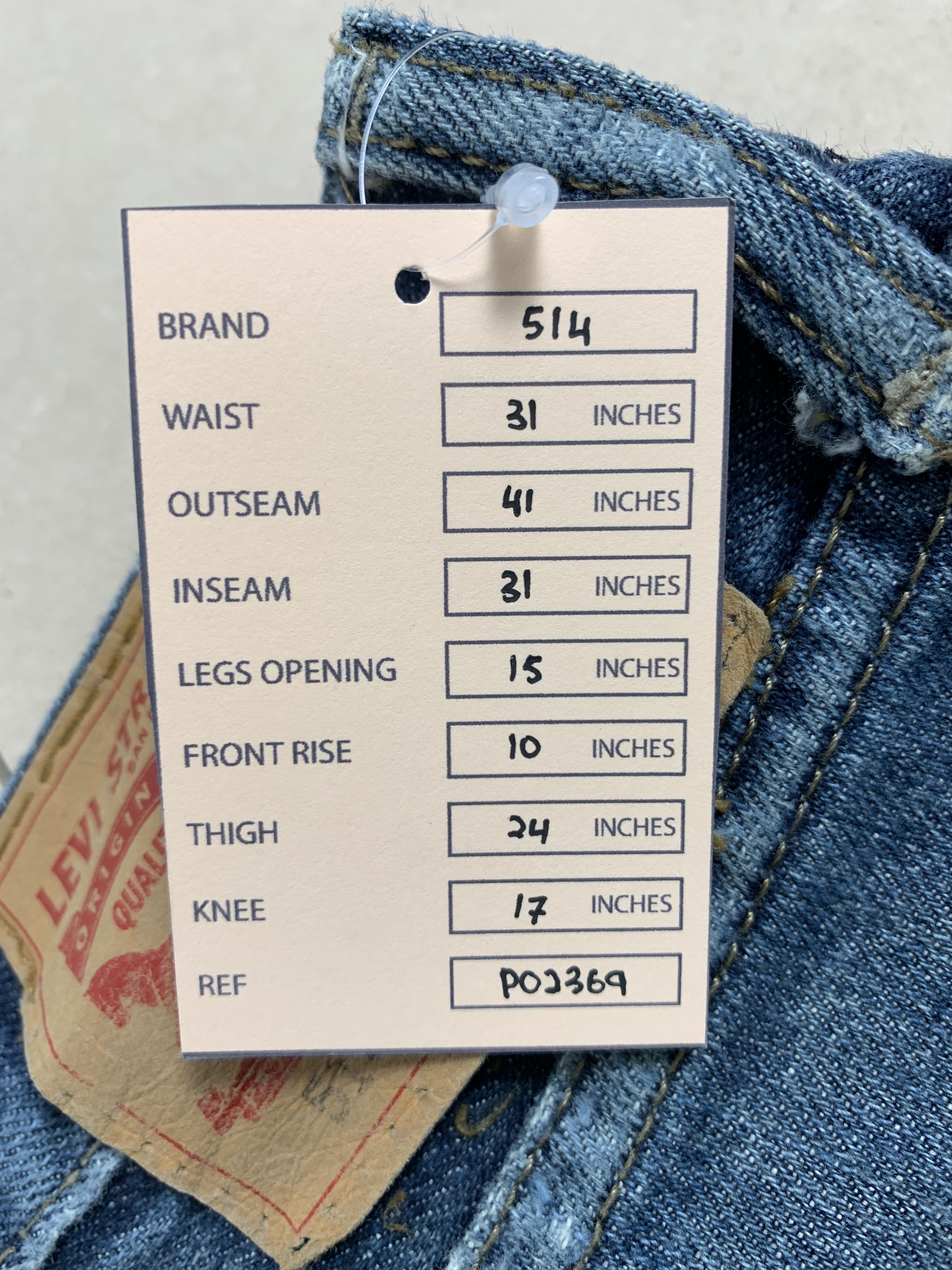 Levi's × Vintage Vintage Levis 514 Distressed Faded Mid Wash Jeans Size US 31 - 22 Thumbnail