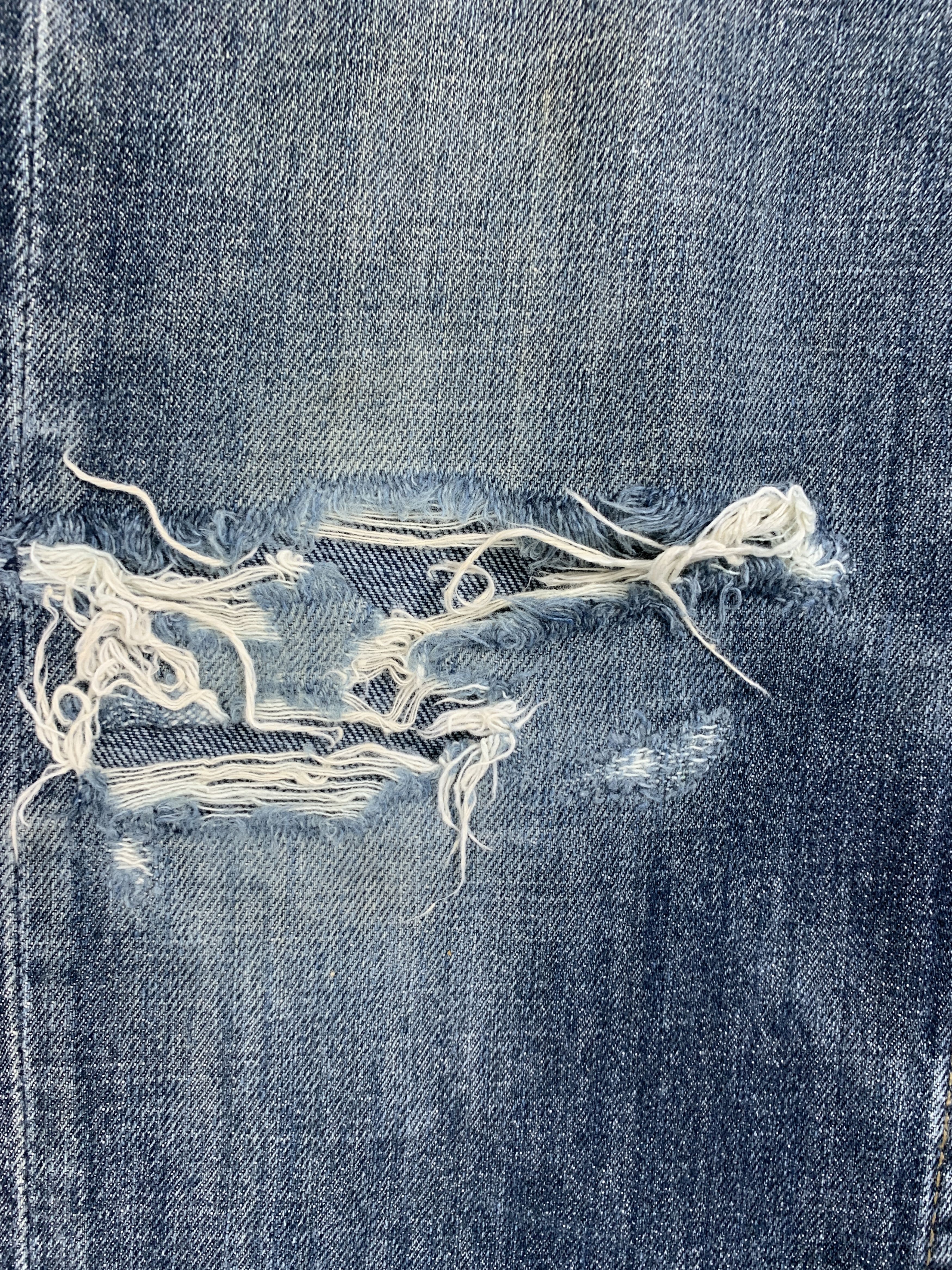 Levi's × Vintage Vintage Levis 514 Distressed Faded Mid Wash Jeans Size US 31 - 6 Thumbnail