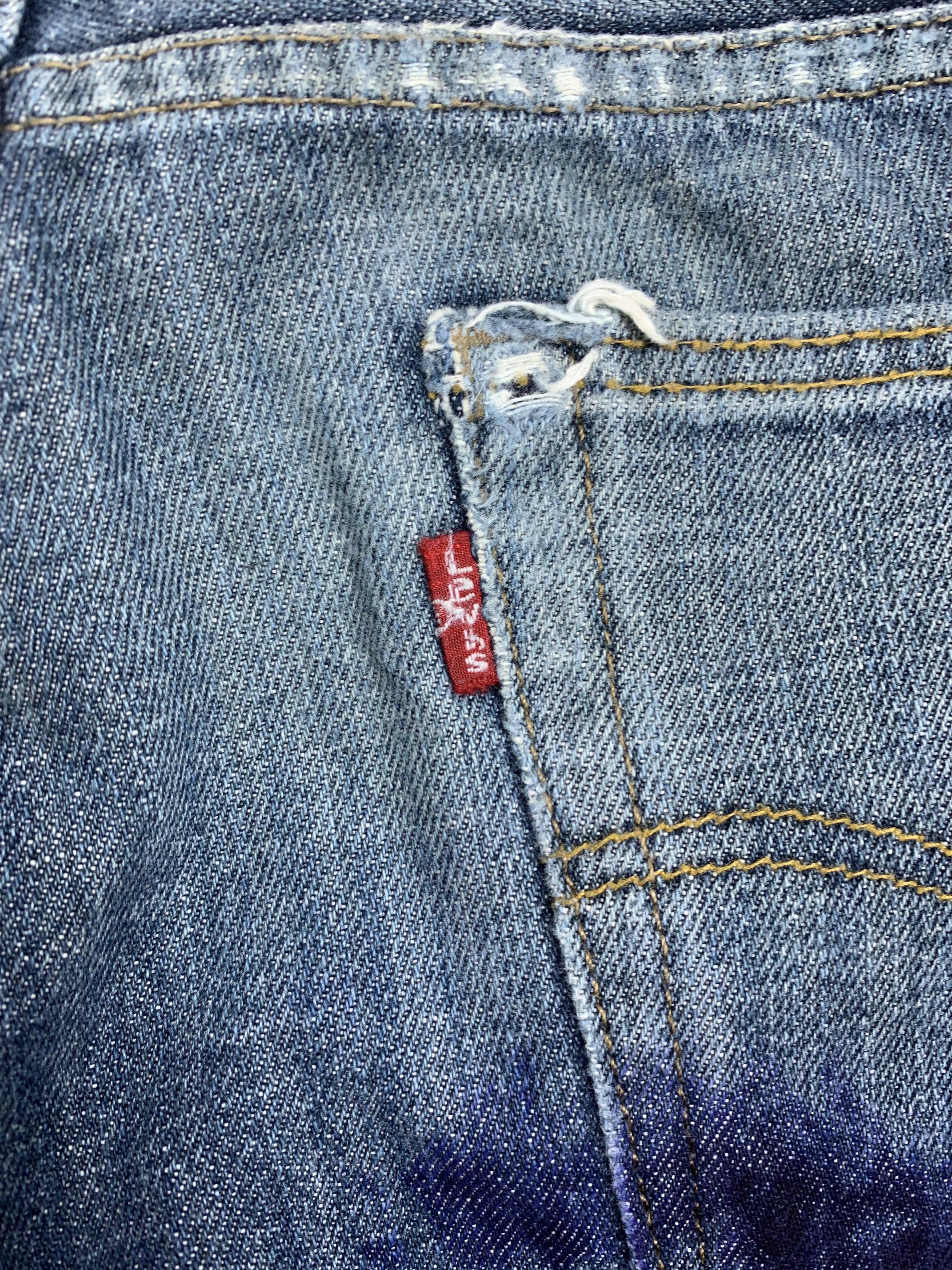 Levi's × Vintage Vintage Levis 514 Distressed Faded Mid Wash Jeans Size US 31 - 10 Thumbnail