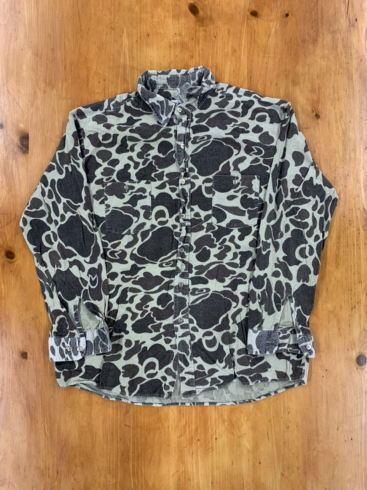Vintage Vintage 1990s Duck Camo Flannel Shirt Size US XL / EU 56 / 4 - 2 Thumbnail