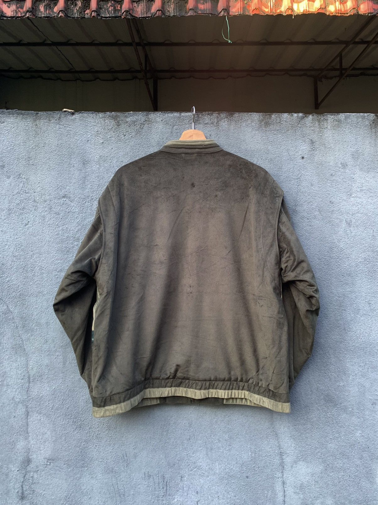 Valentino 🔥Vintage CARLO VALENTINO SEUDE BOMBER JACKET Size US L / EU 52-54 / 3 - 9 Thumbnail