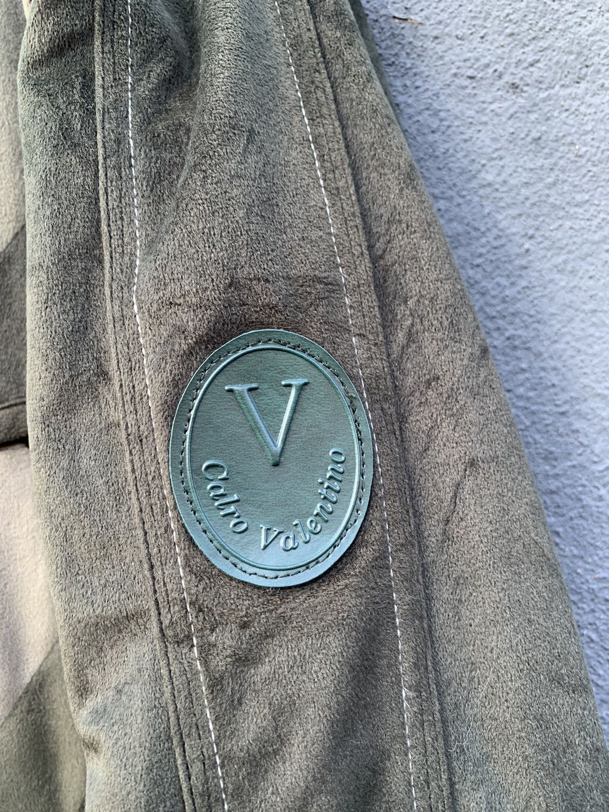 Valentino 🔥Vintage CARLO VALENTINO SEUDE BOMBER JACKET Size US L / EU 52-54 / 3 - 12 Thumbnail