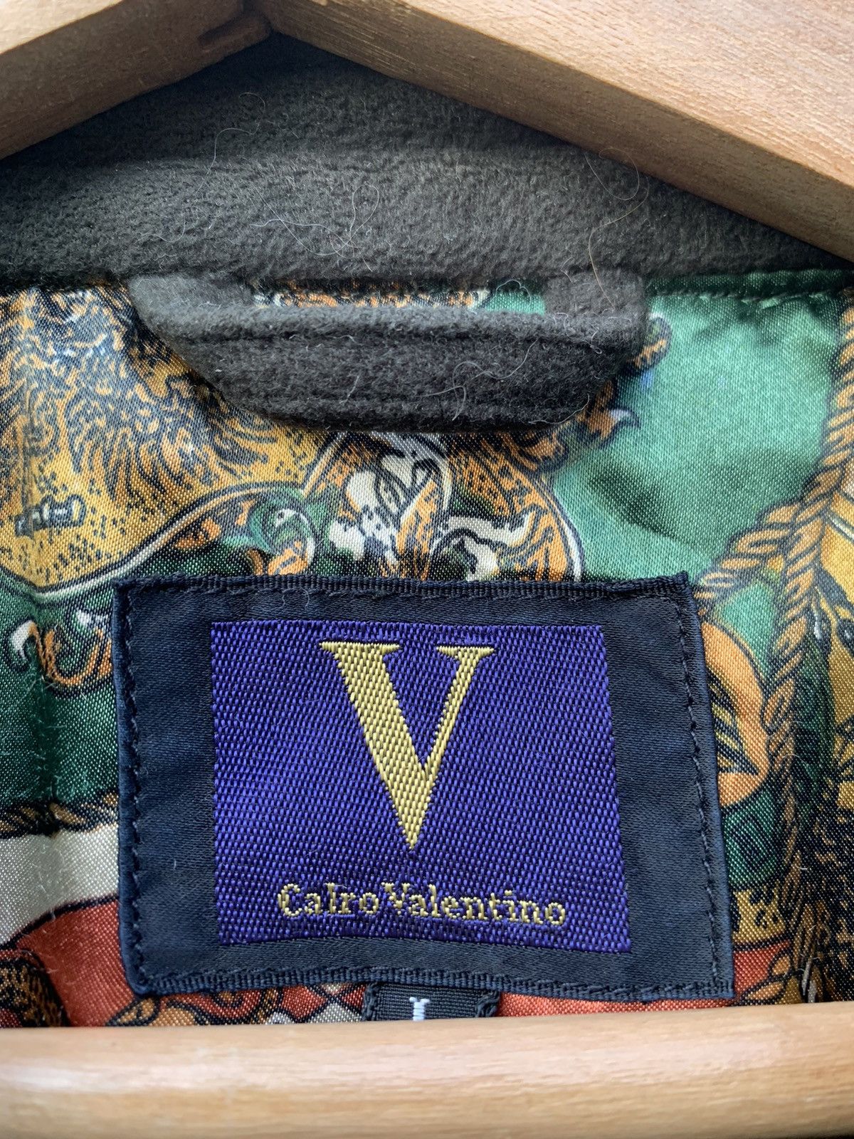 Valentino 🔥Vintage CARLO VALENTINO SEUDE BOMBER JACKET Size US L / EU 52-54 / 3 - 13 Thumbnail