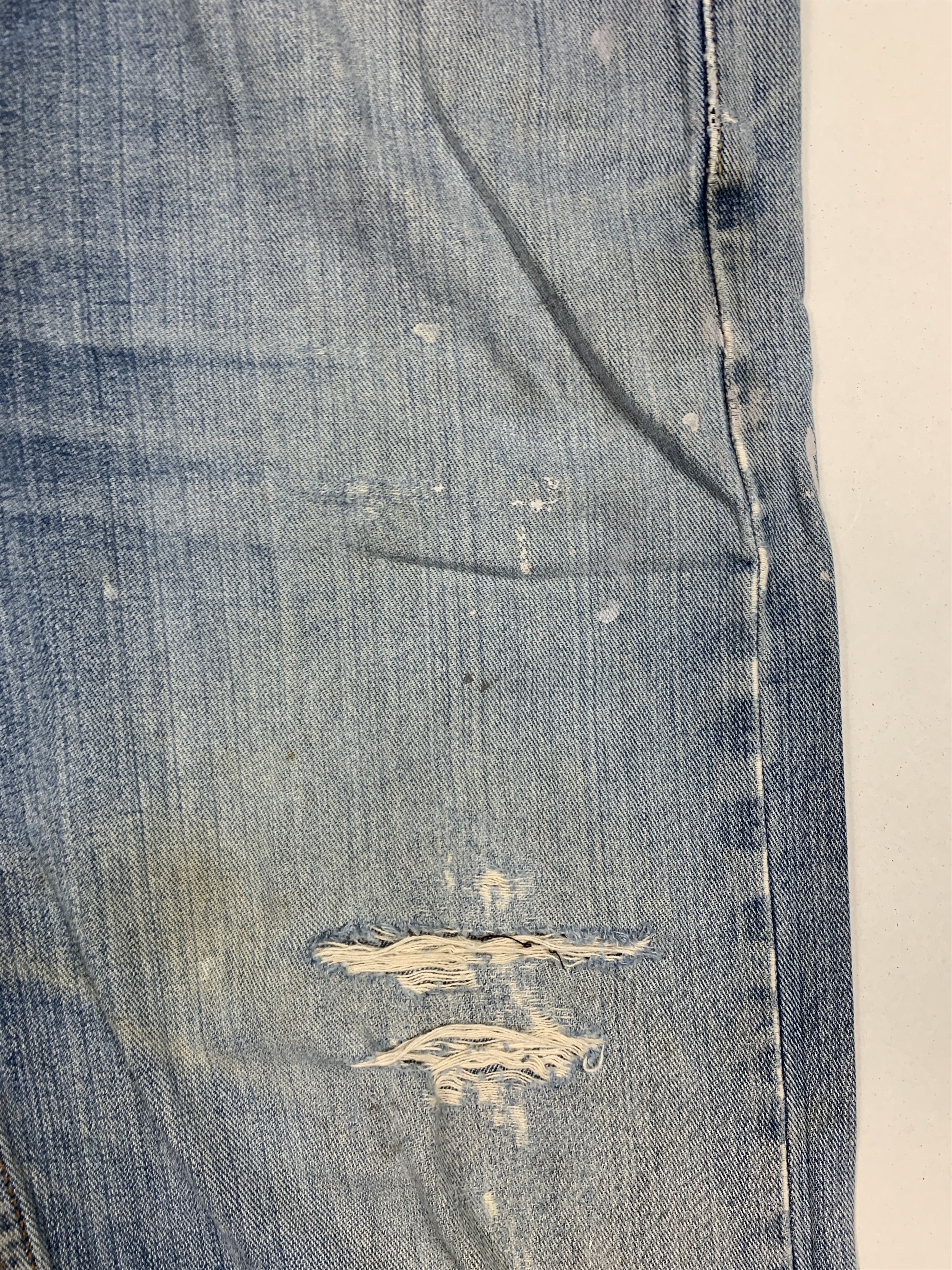 Levi's × Vintage Vintage LEVI'S 505 Distressed Faded Mid Wash Blue Jeans Size US 34 / EU 50 - 14 Thumbnail