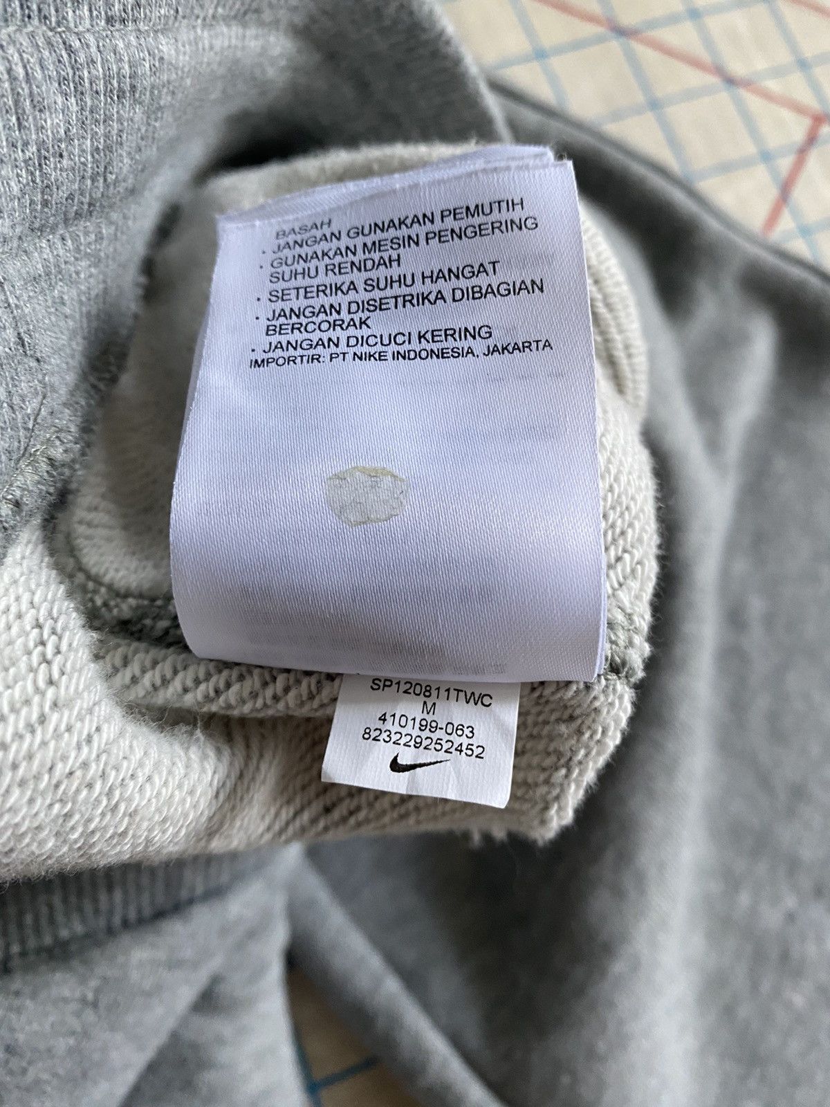 Nike Nike Sweat Pants Small Swoosh Heather Grey Size Medium Size US 32 / EU 48 - 9 Thumbnail