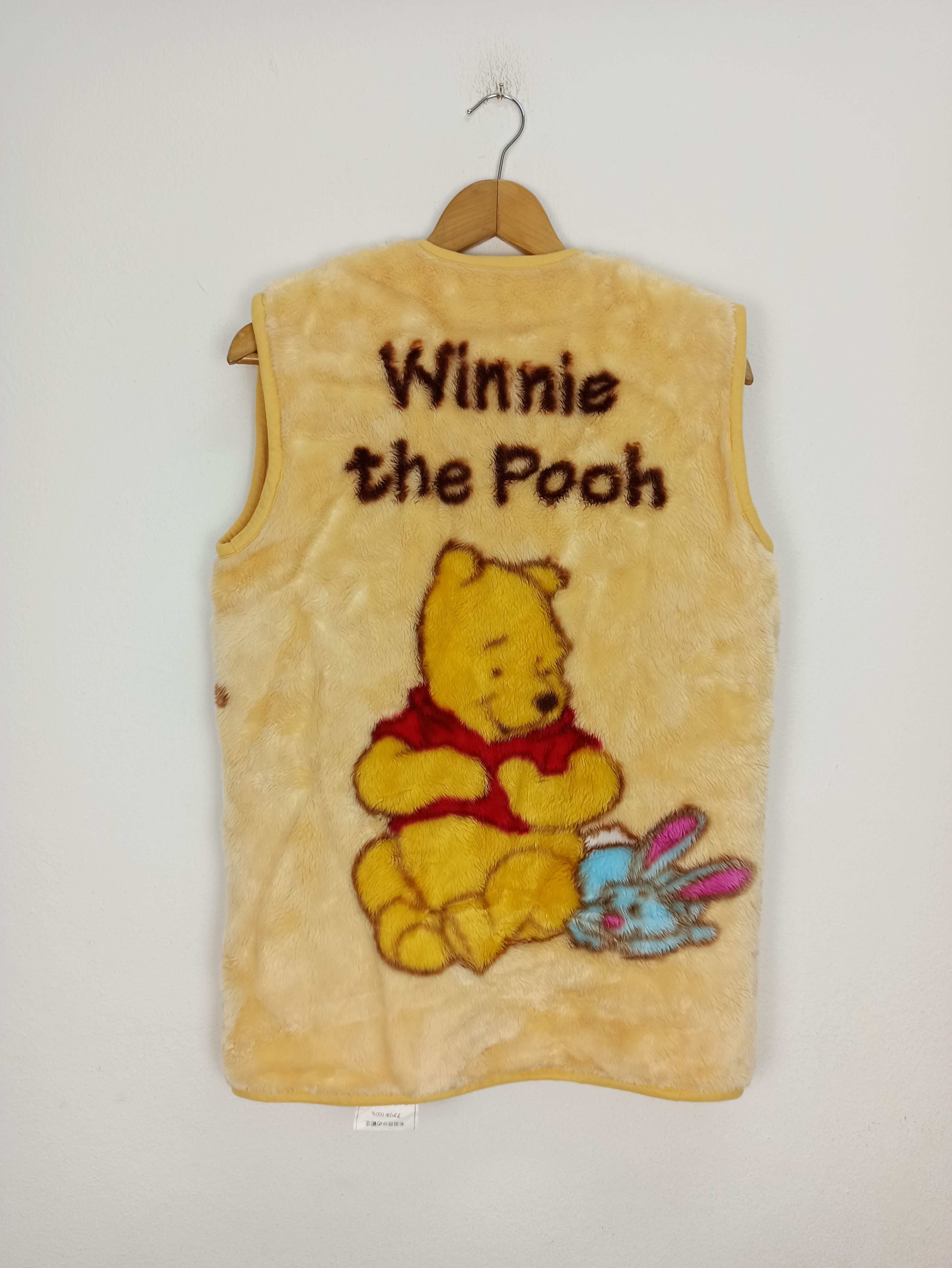 Cartoon Network 🔥Rare🔥 Winnie the Pooh Fleece Vest Mink fur Size US M / EU 48-50 / 2 - 1 Thumbnail