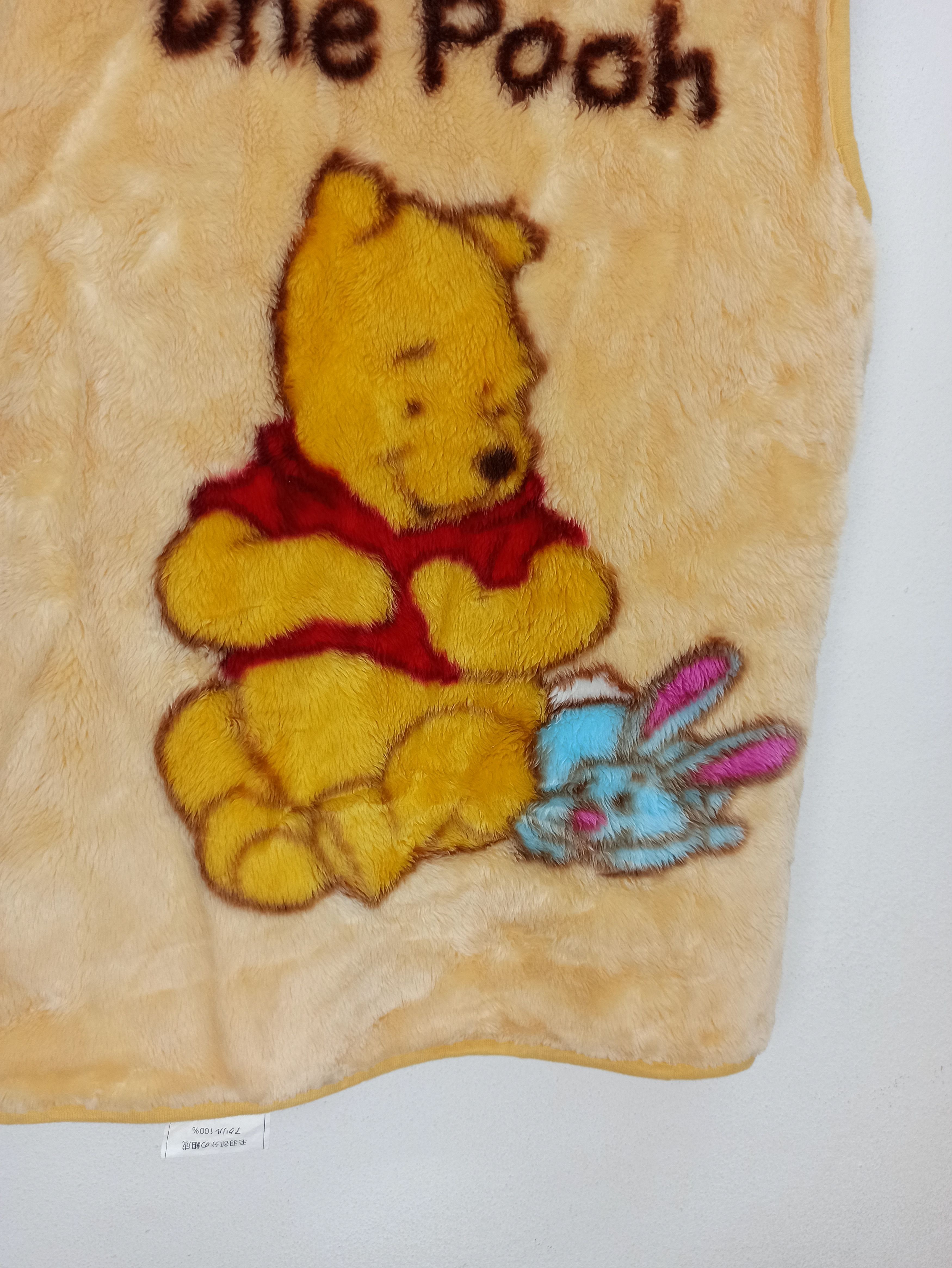 Cartoon Network 🔥Rare🔥 Winnie the Pooh Fleece Vest Mink fur Size US M / EU 48-50 / 2 - 2 Thumbnail