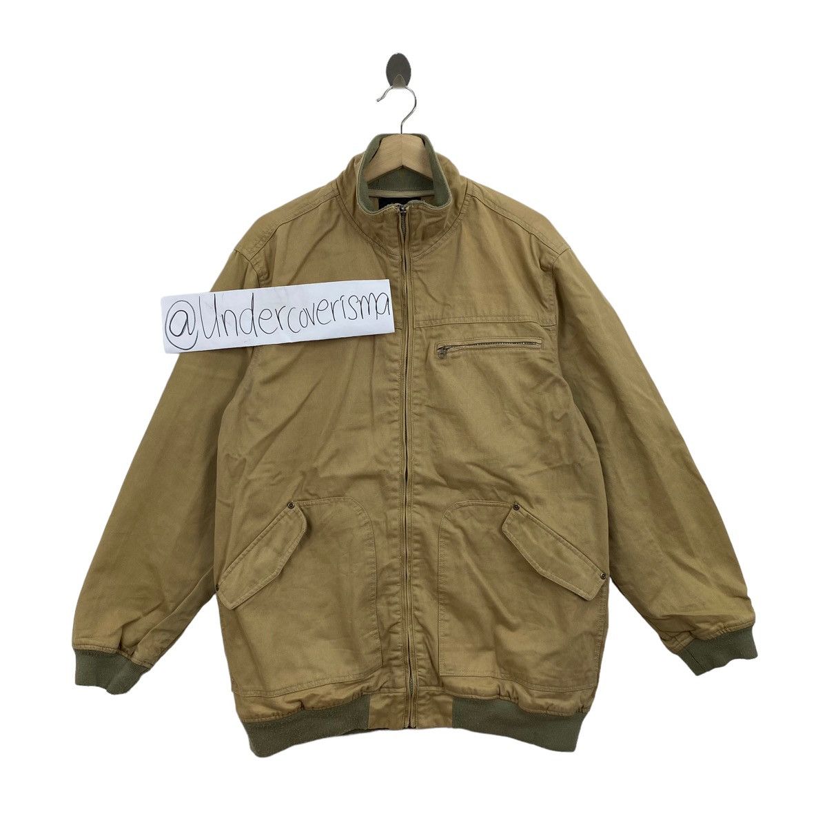 MASSIVE SQUAD Japanese Brand Multi Pocket Brown Parka Jacket