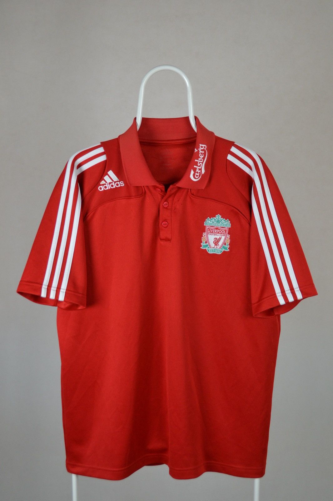 Adidas × Vintage Vintage Liverpool Polo Football soccer Shirt 2008 adidas Size US L / EU 52-54 / 3 - 1 Thumbnail