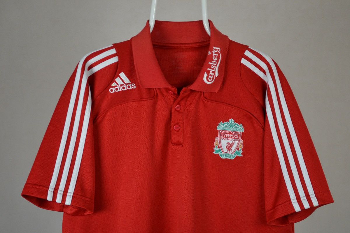 Adidas × Vintage Vintage Liverpool Polo Football soccer Shirt 2008 adidas Size US L / EU 52-54 / 3 - 3 Thumbnail