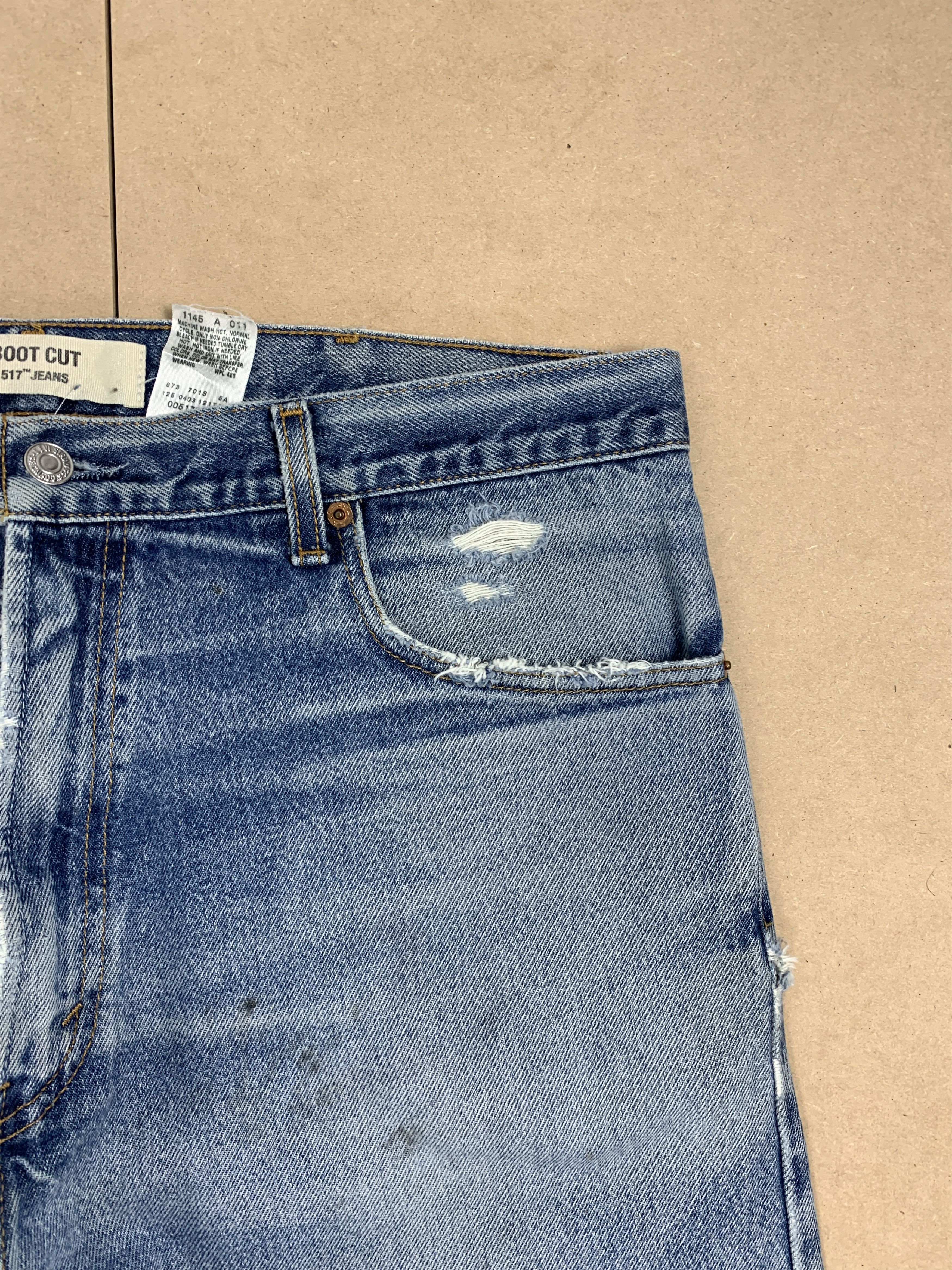 Levi's Vintage LEVI'S 517 Flared BootCut Faded Mid Wash Jeans P0200 Size US 36 / EU 52 - 3 Thumbnail