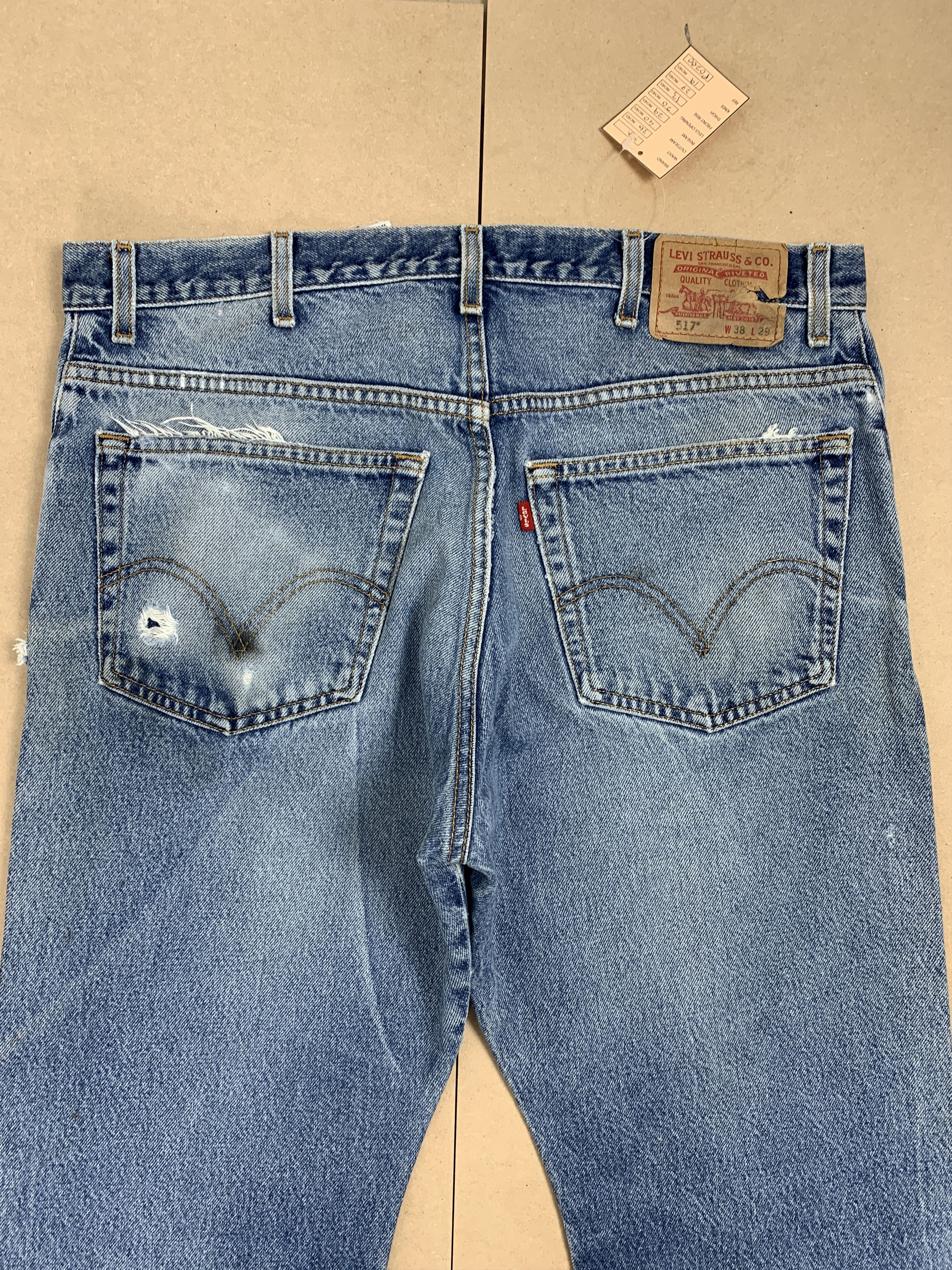 Levi's Vintage LEVI'S 517 Flared BootCut Faded Mid Wash Jeans P0200 Size US 36 / EU 52 - 8 Thumbnail