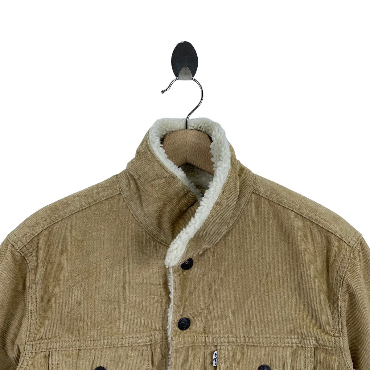 Levi's × Vintage Vintage LEVIS STRAUSS & Co Fur Inside Button Up Denim Jacket Size US M / EU 48-50 / 2 - 2 Thumbnail