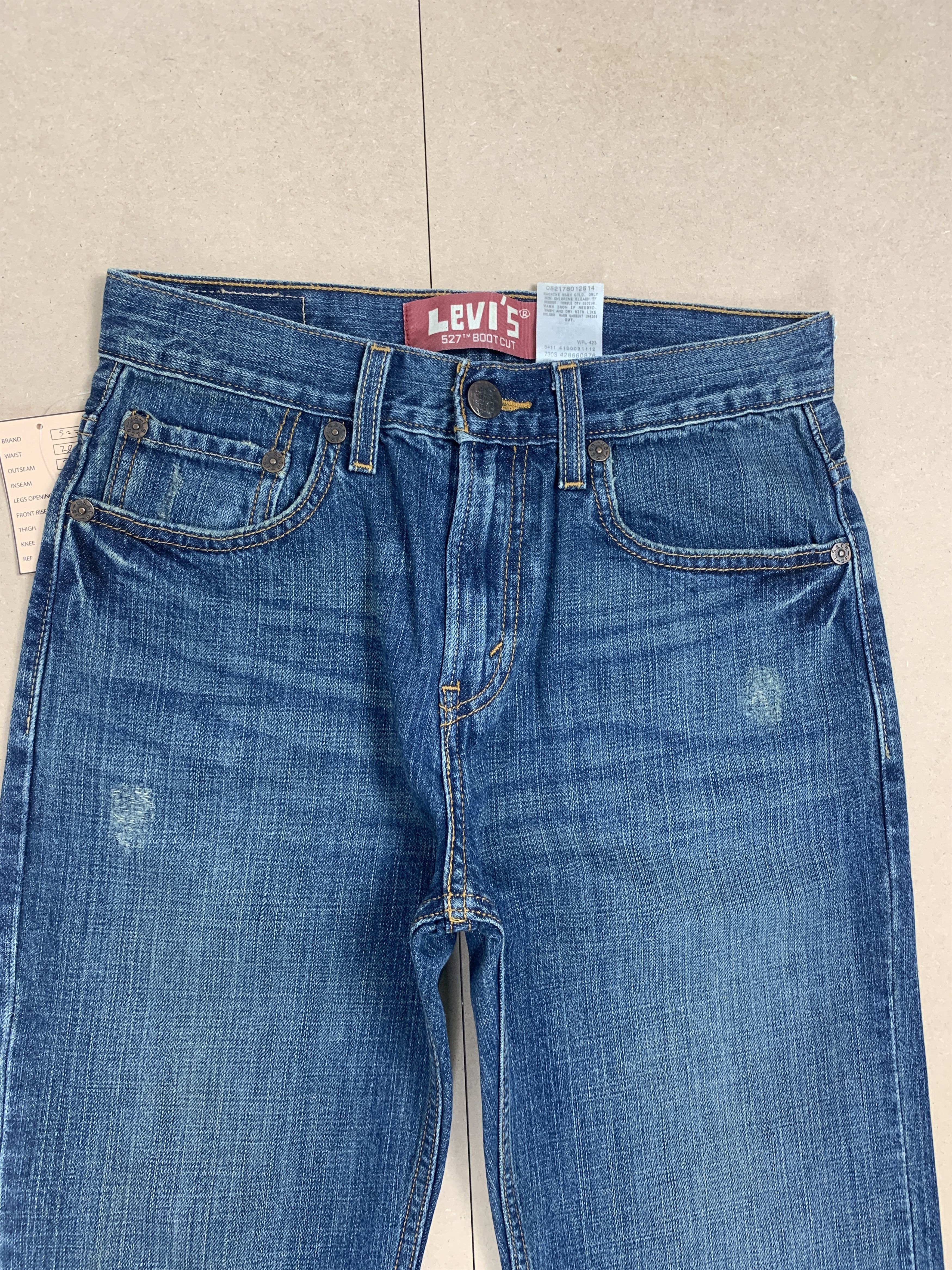 Levi's Vintage LEVI'S 527 BootCut Flared Mid Wash Jeans Size US 28 / EU 44 - 2 Thumbnail