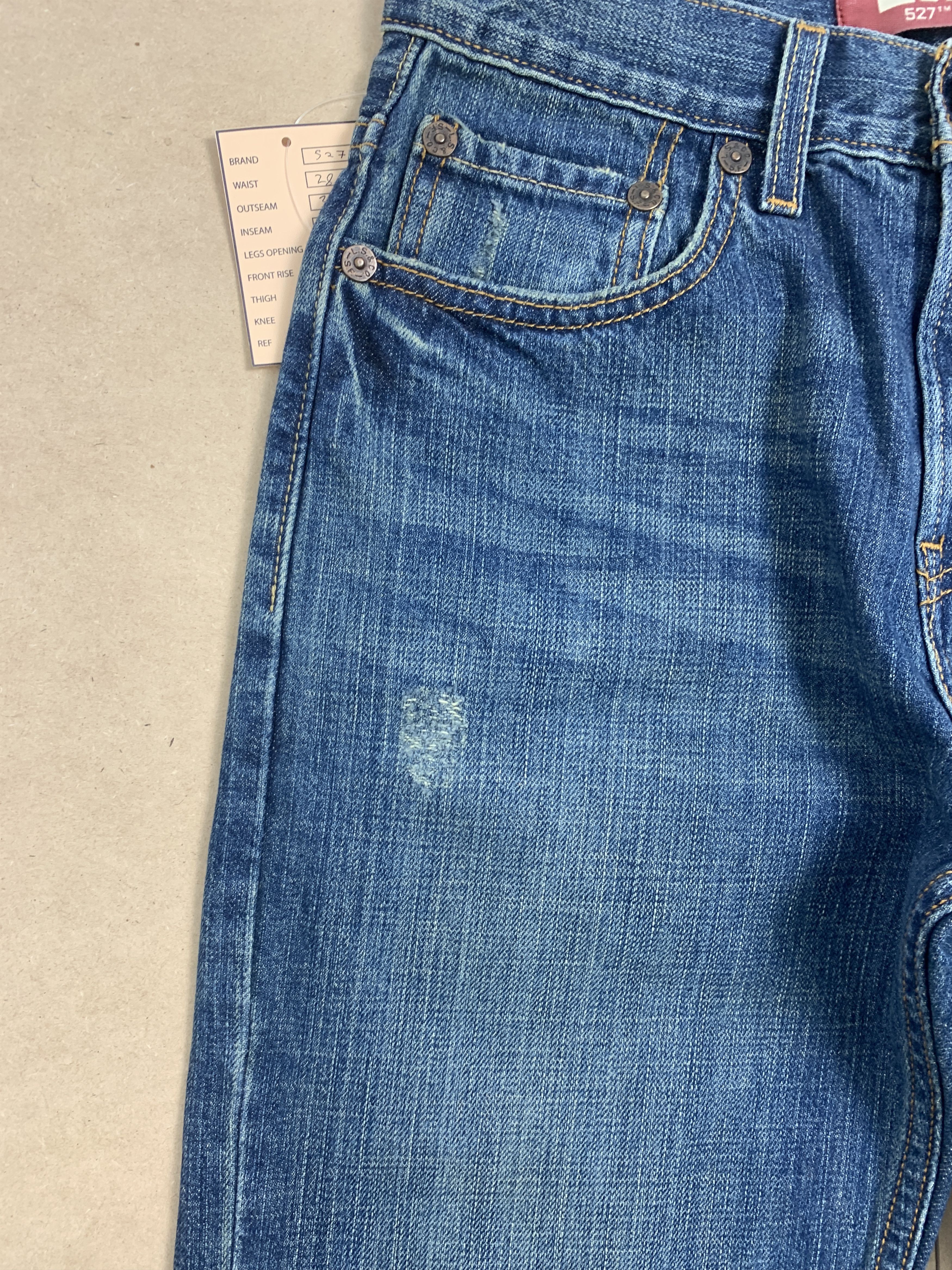 Levi's Vintage LEVI'S 527 BootCut Flared Mid Wash Jeans Size US 28 / EU 44 - 6 Thumbnail