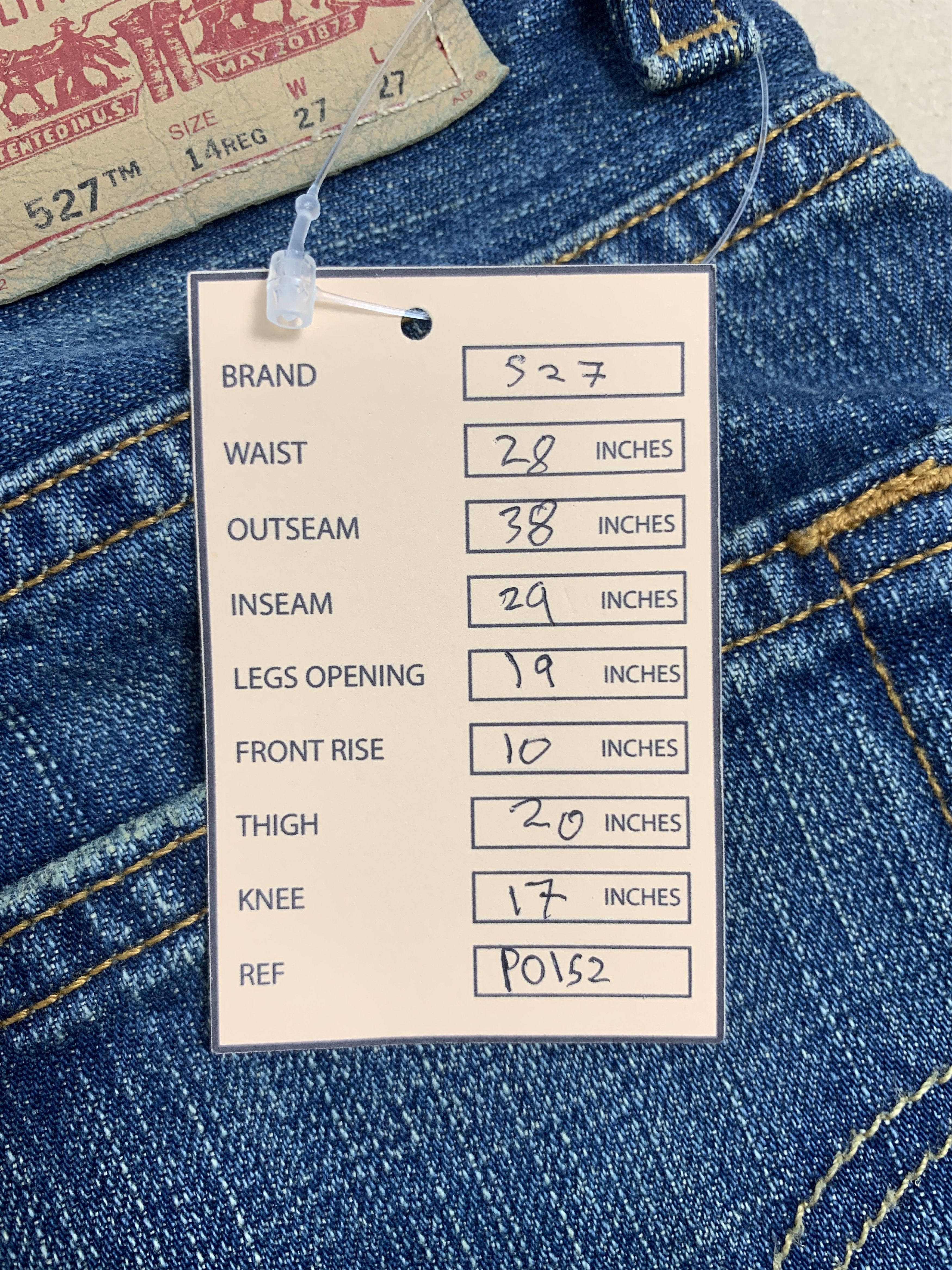 Levi's Vintage LEVI'S 527 BootCut Flared Mid Wash Jeans Size US 28 / EU 44 - 17 Thumbnail