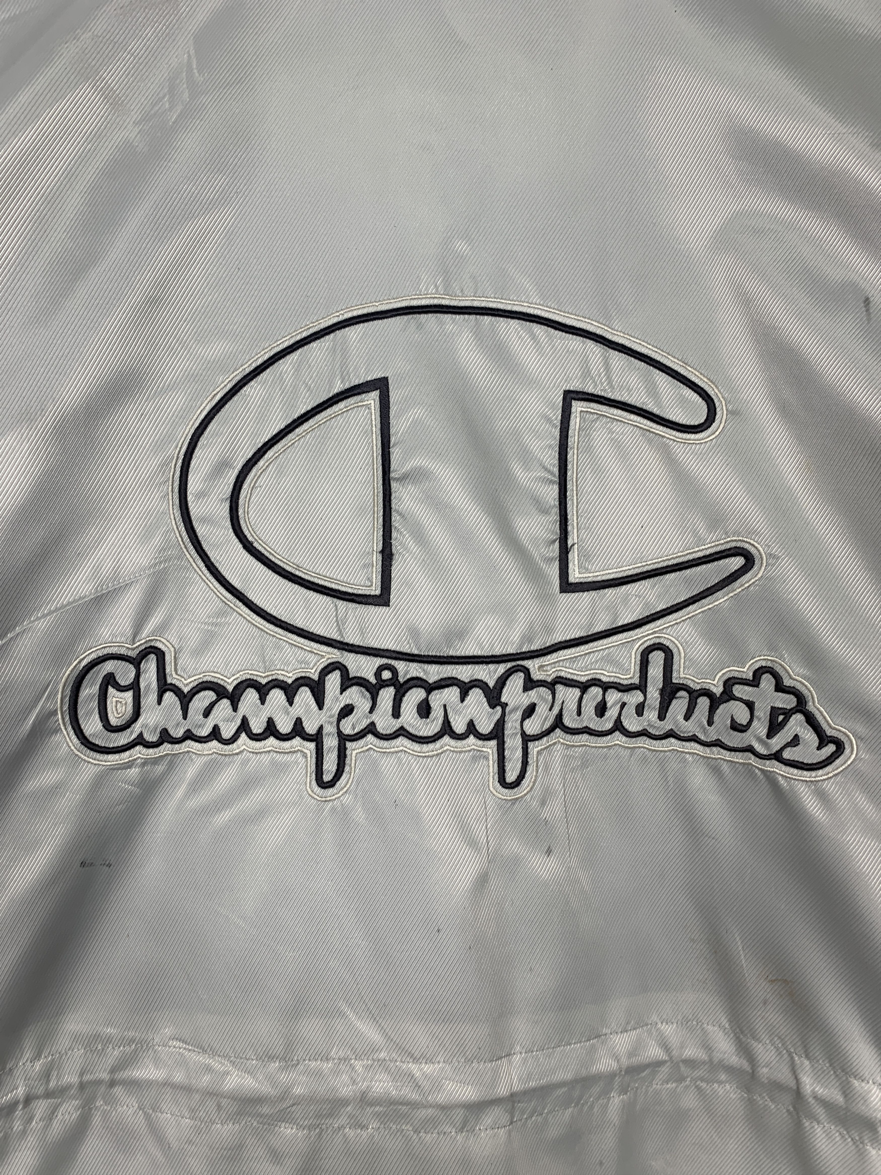 Champion Vintage CHAMPION Fleece Lining Zip Up Long Jacket J1400 Size US XL / EU 56 / 4 - 10 Thumbnail