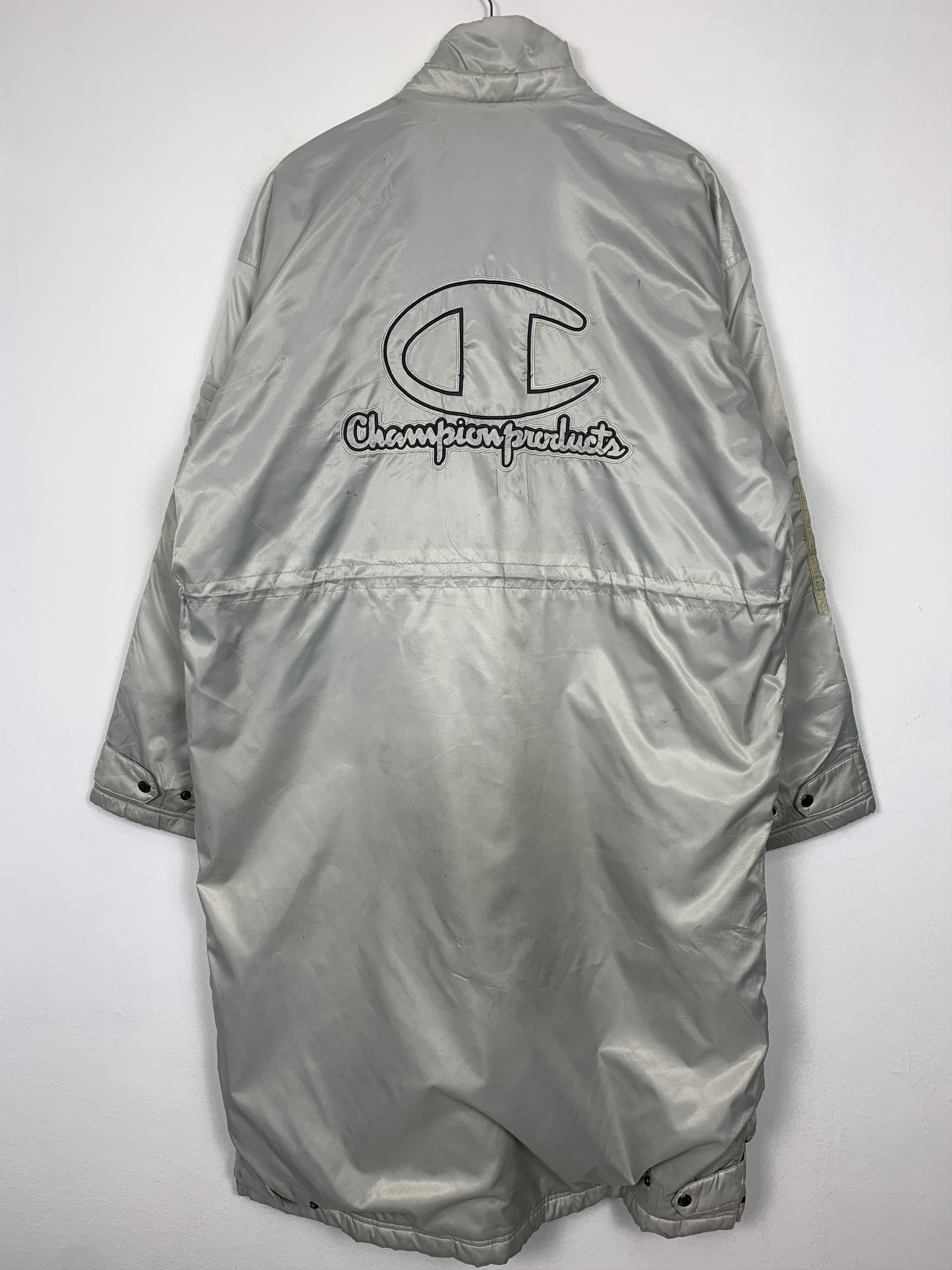 Champion Vintage CHAMPION Fleece Lining Zip Up Long Jacket J1400 Size US XL / EU 56 / 4 - 8 Thumbnail