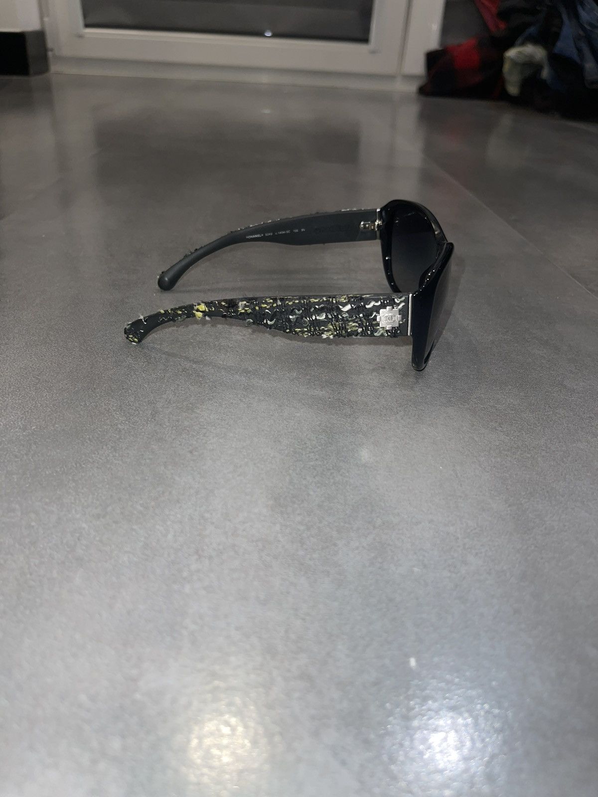 Chanel Chanel 5242 C.1404/3C Black Tweed Sunglasses Size ONE SIZE - 7 Thumbnail