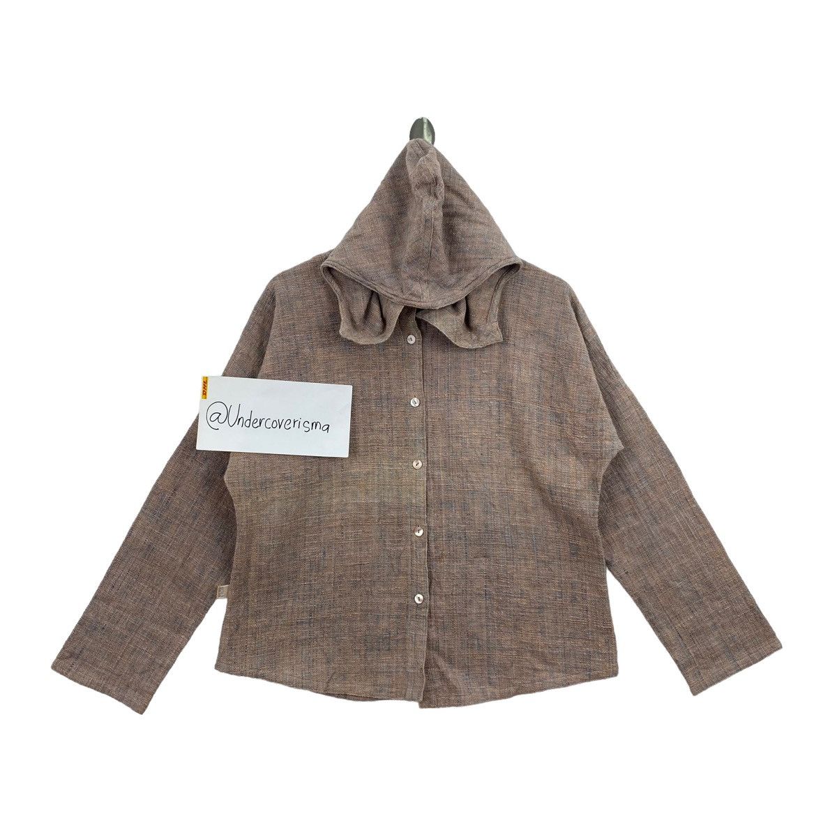Vintage HAND MADE By USAATO Button Up Hooded Jacket Size US L / EU 52-54 / 3 - 1 Thumbnail