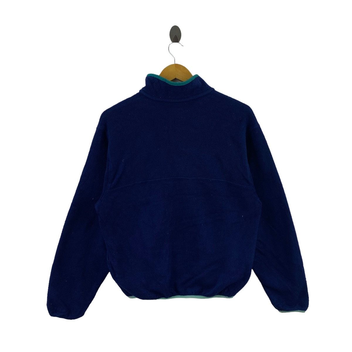 L.L. Bean Vintage L.L BEAN Retro Sherpa Half Zipper Navy Bomber Jacket Size US M / EU 48-50 / 2 - 5 Thumbnail