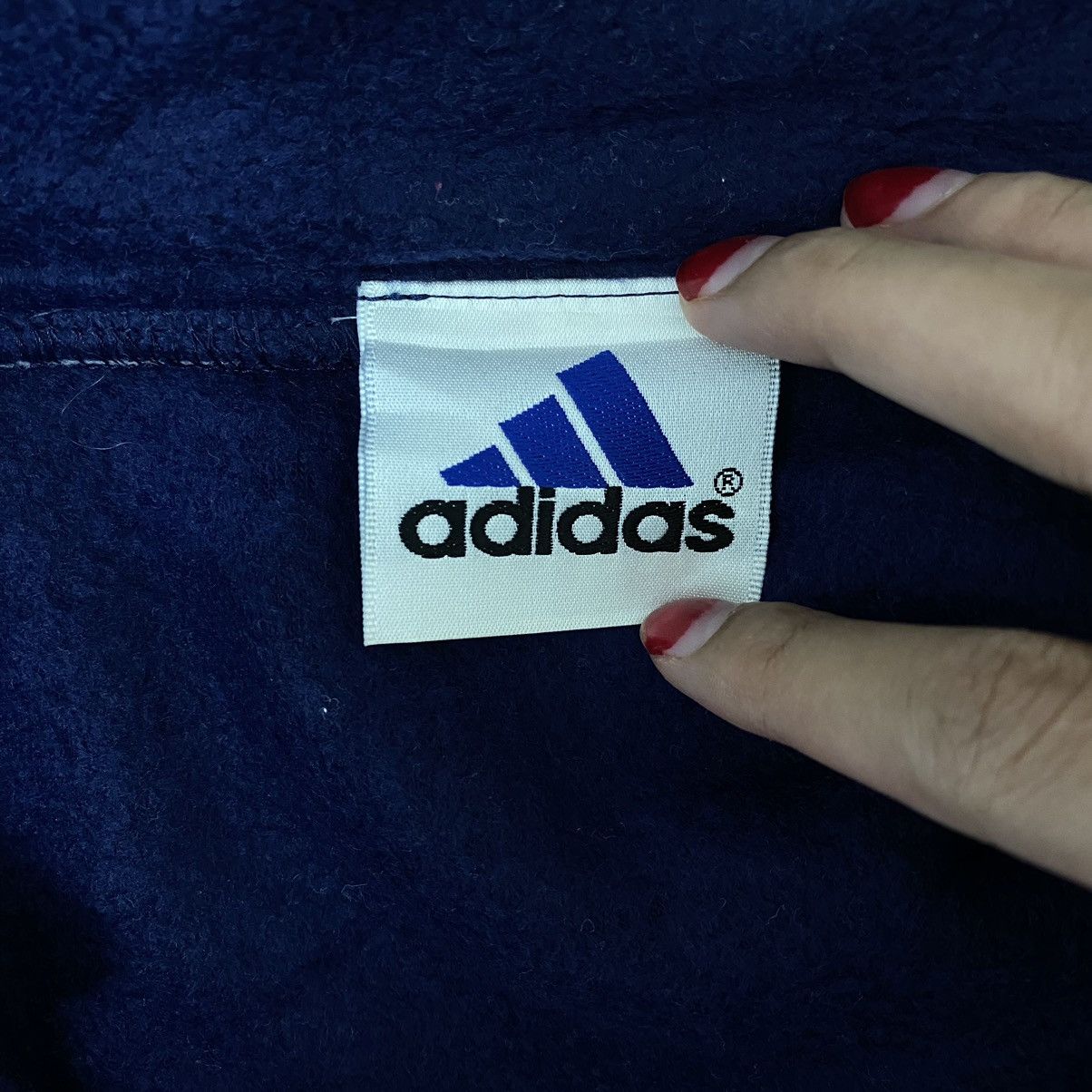 Adidas × Vintage ADIDAS EQUIPMENT Sports Embroidered Center Logo Half Zipper Size US XL / EU 56 / 4 - 4 Thumbnail